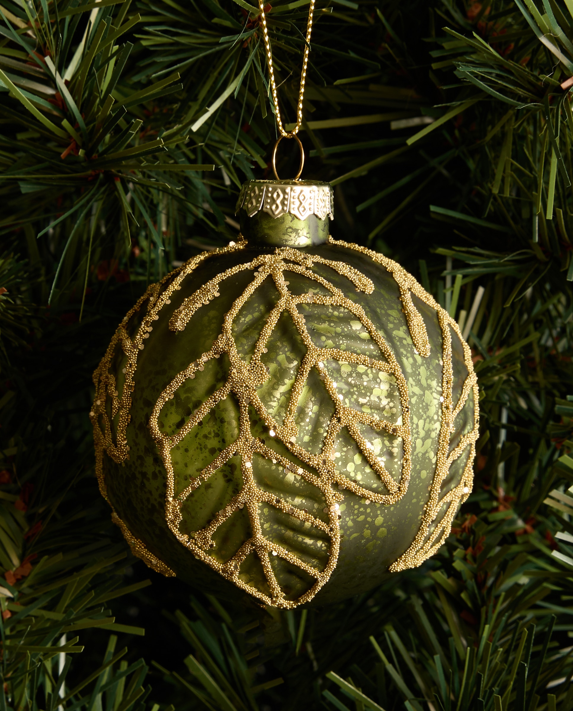 Imagem 0 de Bola de Cristal Folhas Bits Natal