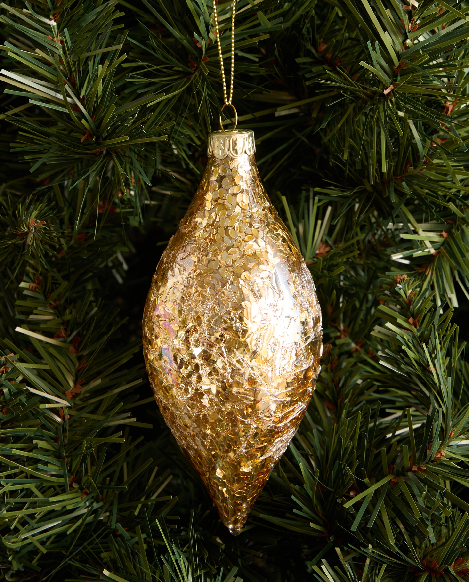 Colgante de cristal Hojitas Navidad El Corte Inglés - Oro Oro-1