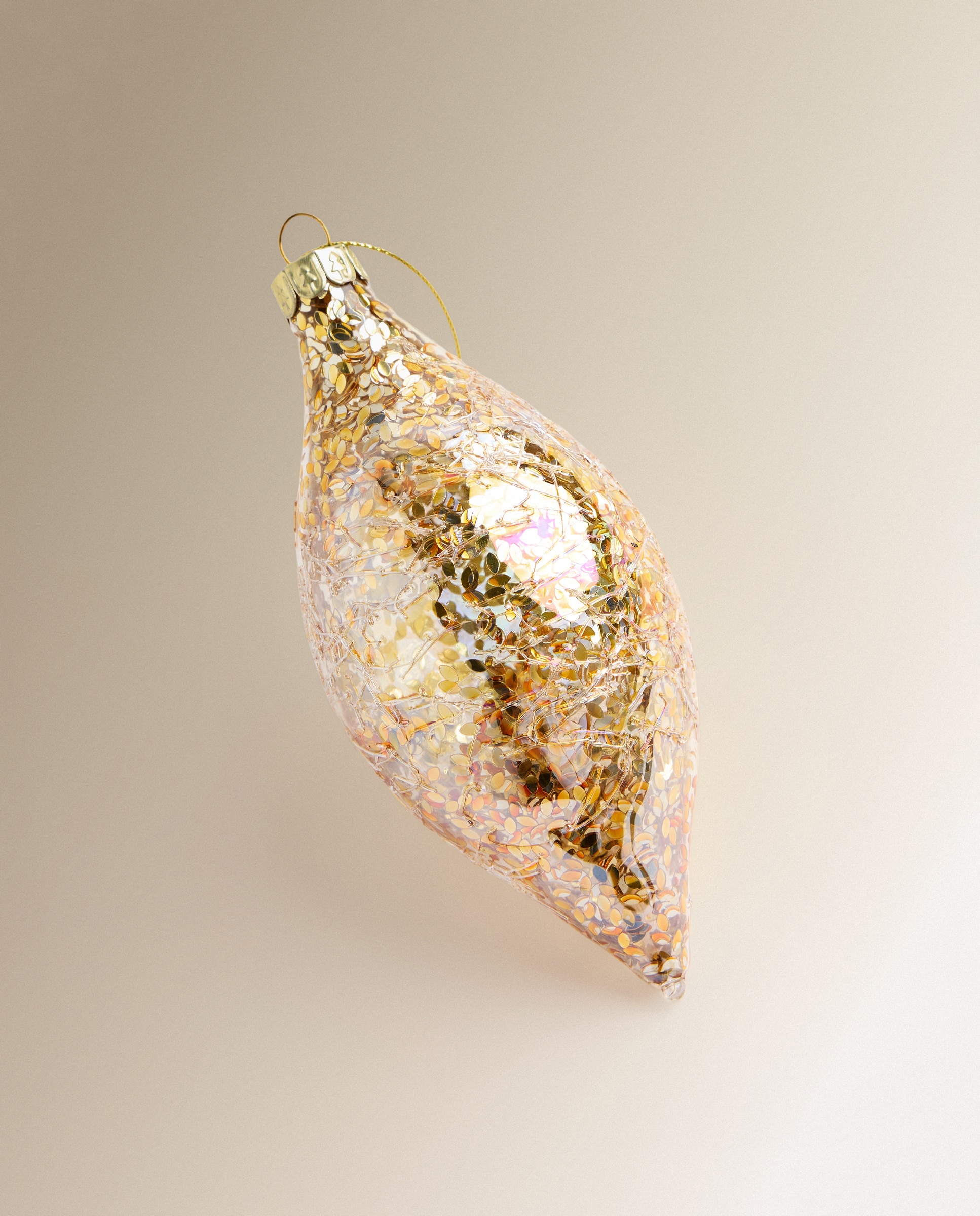 Colgante de cristal Hojitas Navidad El Corte Inglés - Oro Oro-2