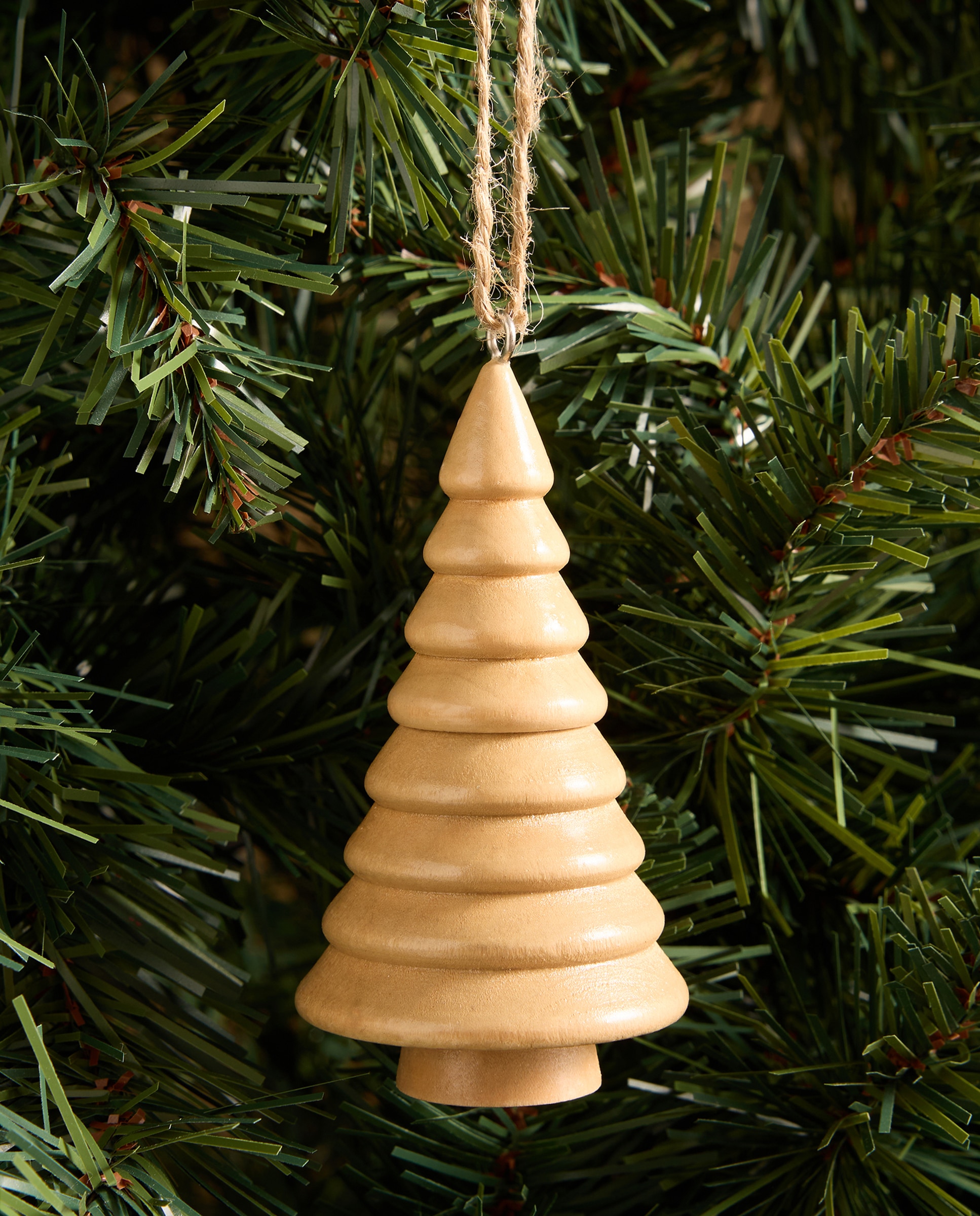 Imagen 0 de Colgante de madera Árbol Navidad Natural