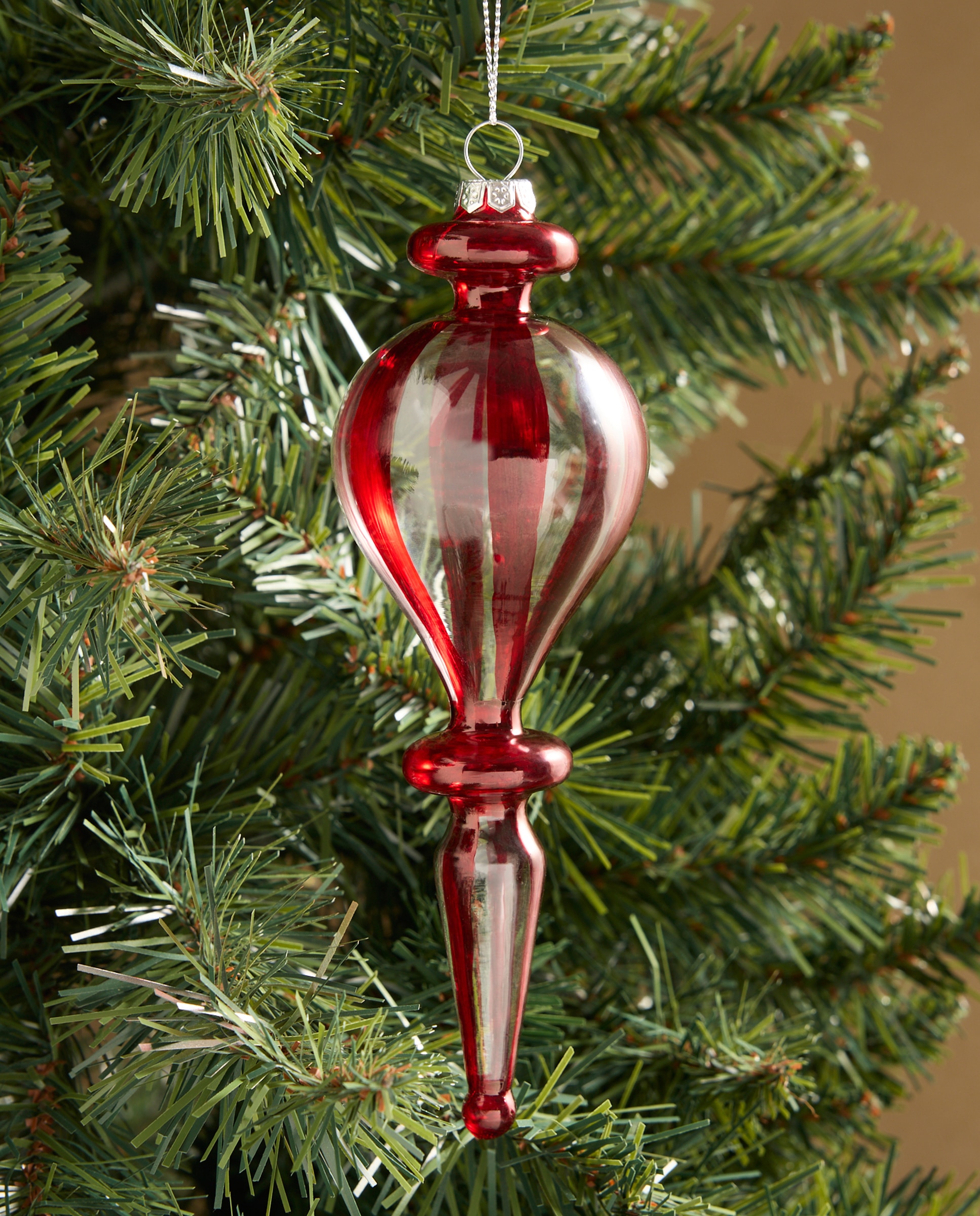 Imagen 0 de Colgante de cristal Farolillo Navidad Rojo