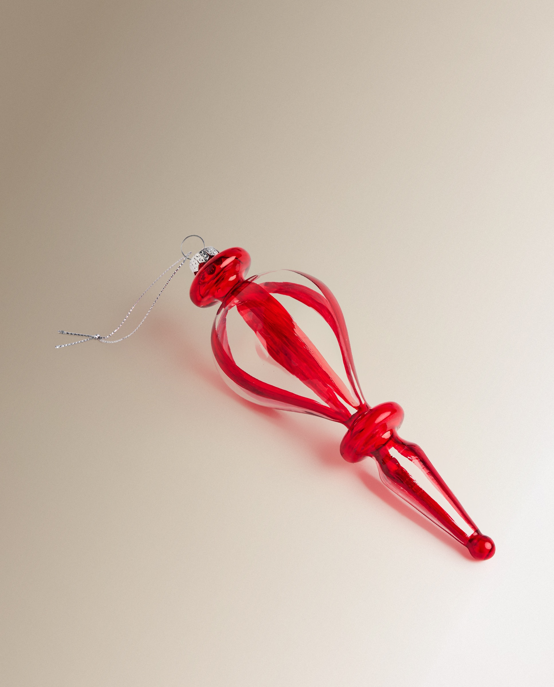 Colgante de cristal Farolillo Navidad - Rojo Rojo-2
