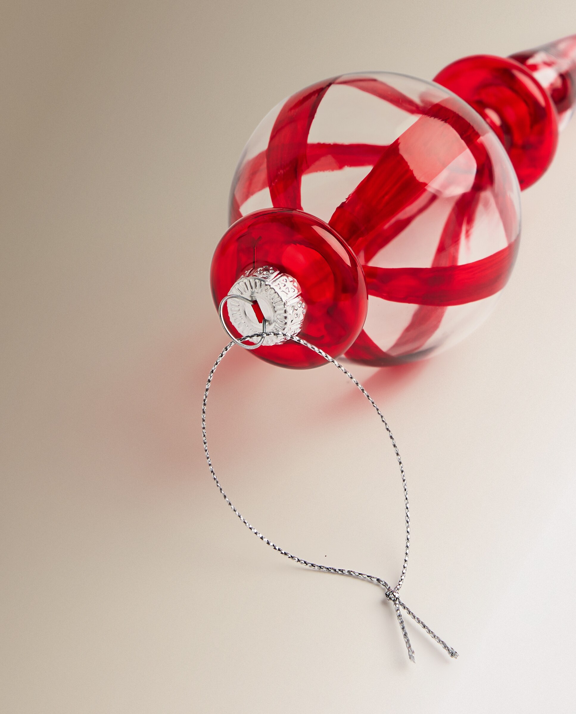 Colgante de cristal Farolillo Navidad - Rojo Rojo-3