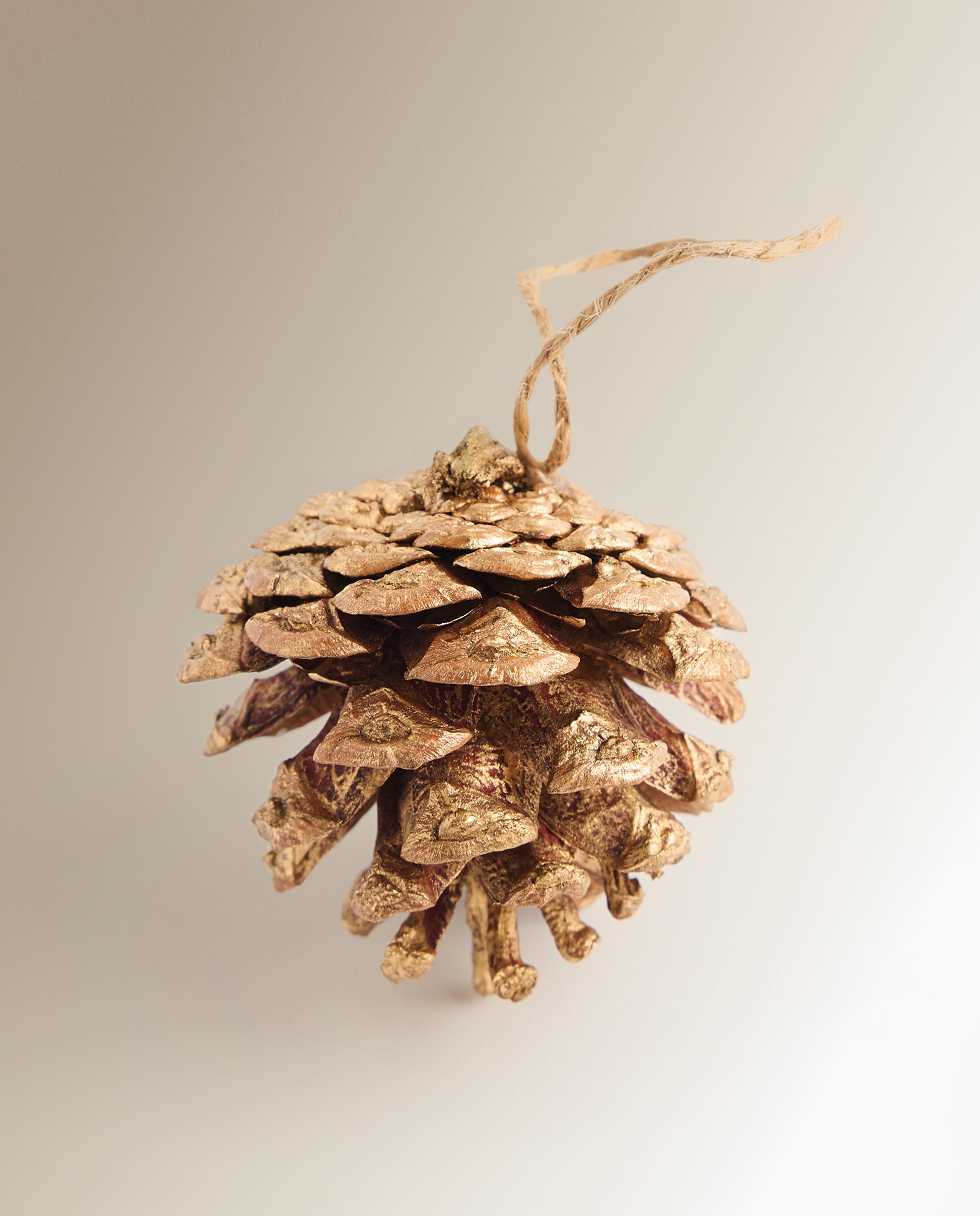 Pack de 20 colgantes Piñas natural Navidad - Dorado Dorado-2