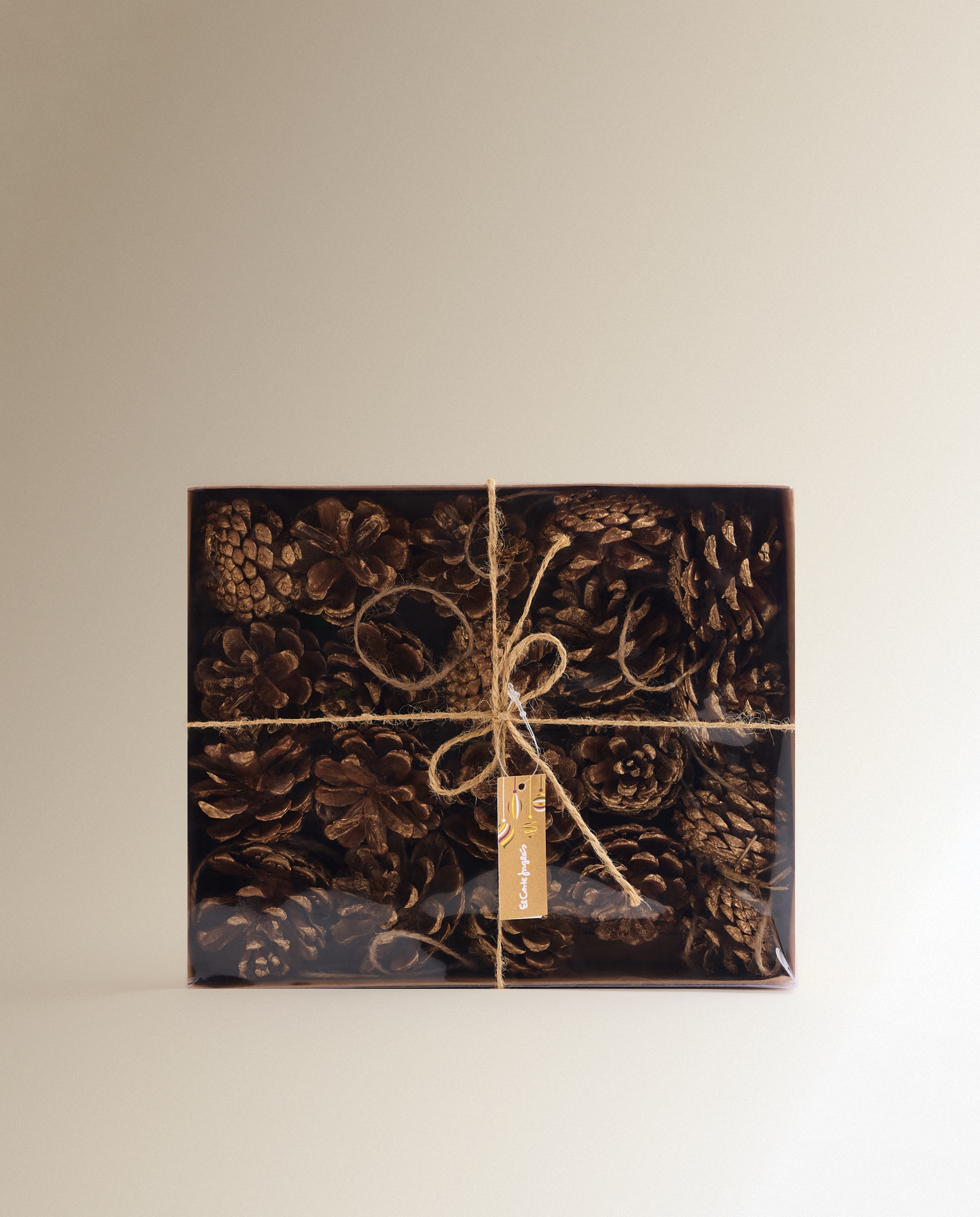 Pack de 20 colgantes Piñas natural Navidad - Dorado Dorado-4