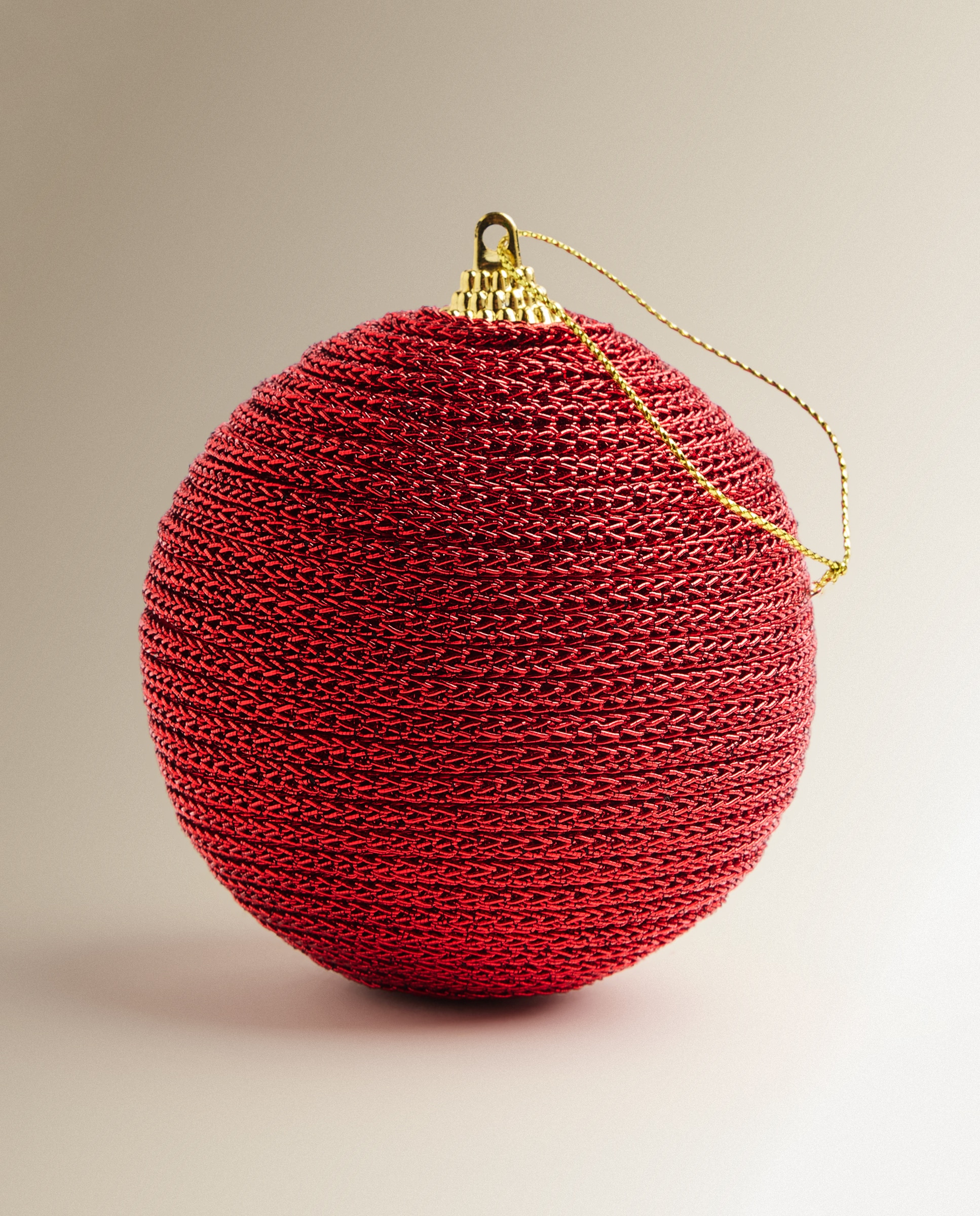 Set de 4 bolas Cadenita Navidad - Rojo Rojo-2