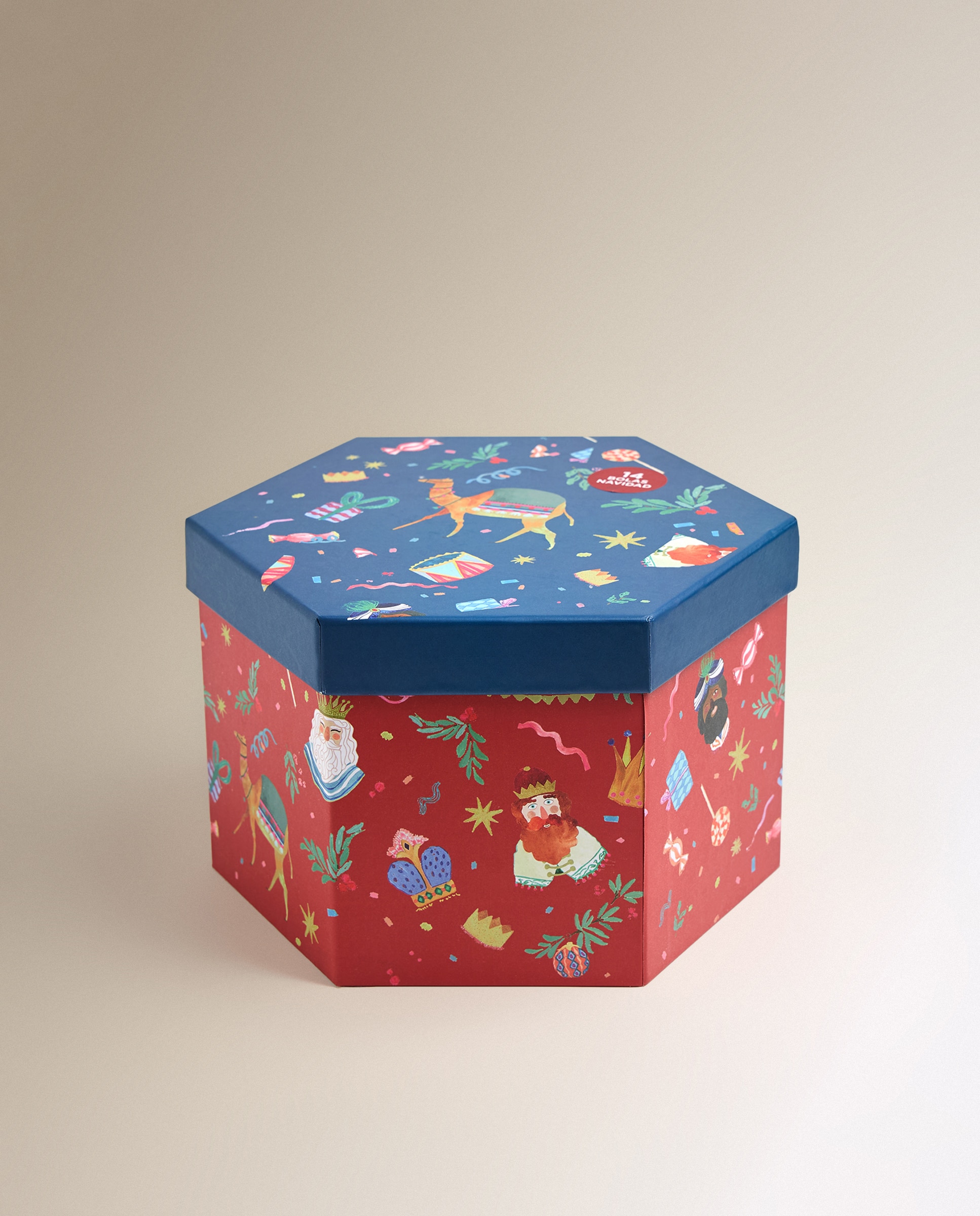 Set de 14 bolas de papel maché Reyes Magos Navidad - Multicolor Multicolor-4