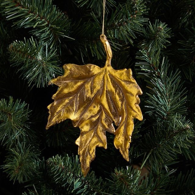 Imagen 0 de Colgante Hoja Dorada Navidad El Corte Inglés