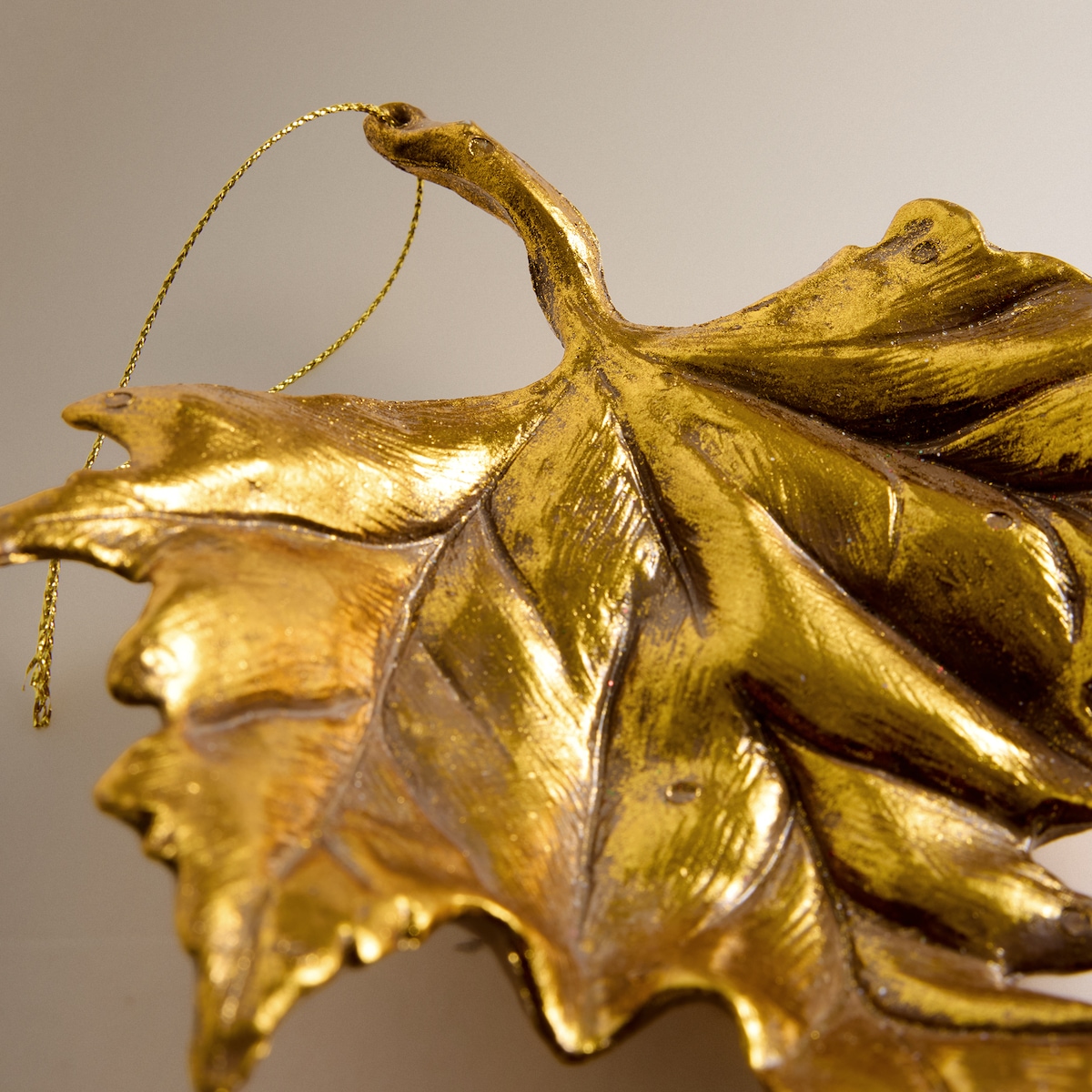 Colgante Hoja Dorada Navidad El Corte Inglés Oro-3