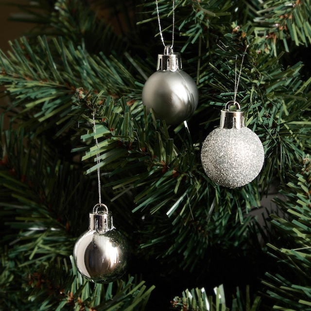 Imagen 0 de Set 27 Mini bolas liso con acabado mate y glitter Navidad El Corte Inglés