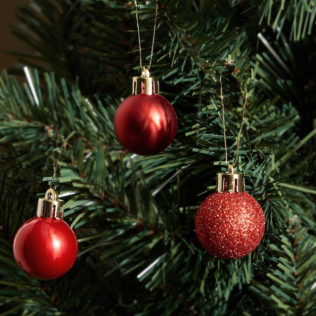 Imagen 0 de Set 27 Mini bolas liso con acabado mate y glitter Navidad El Corte Inglés