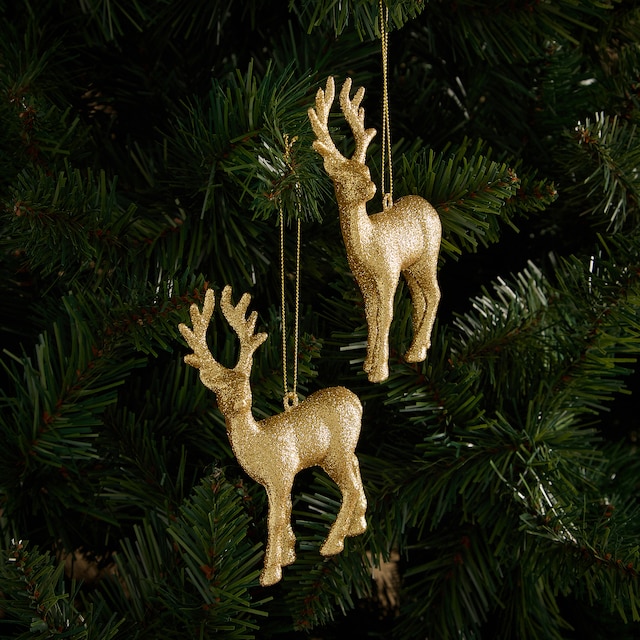 Imagen 0 de Set de 2 colgantes Renos Navidad