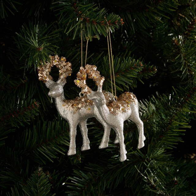Imagen 0 de Set de 2 colgantes Renos Navidad