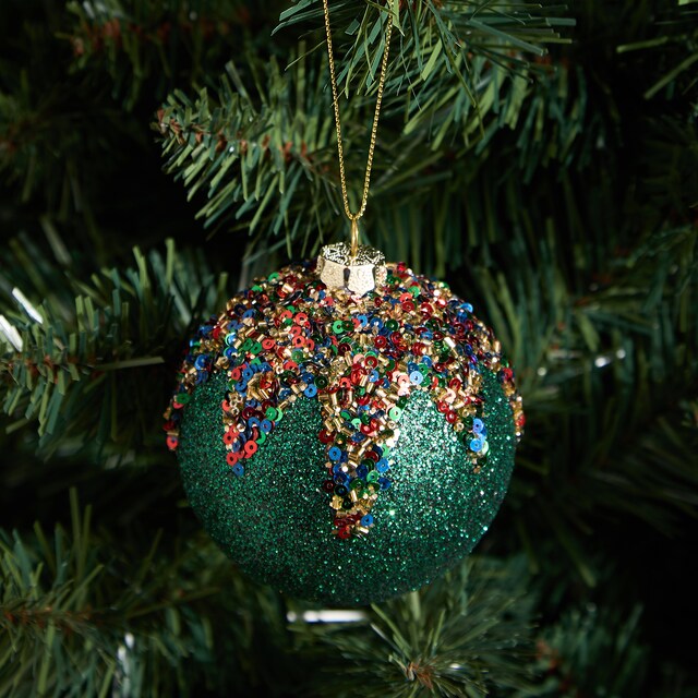 Imagen 0 de Bola Tope Glitter Navidad