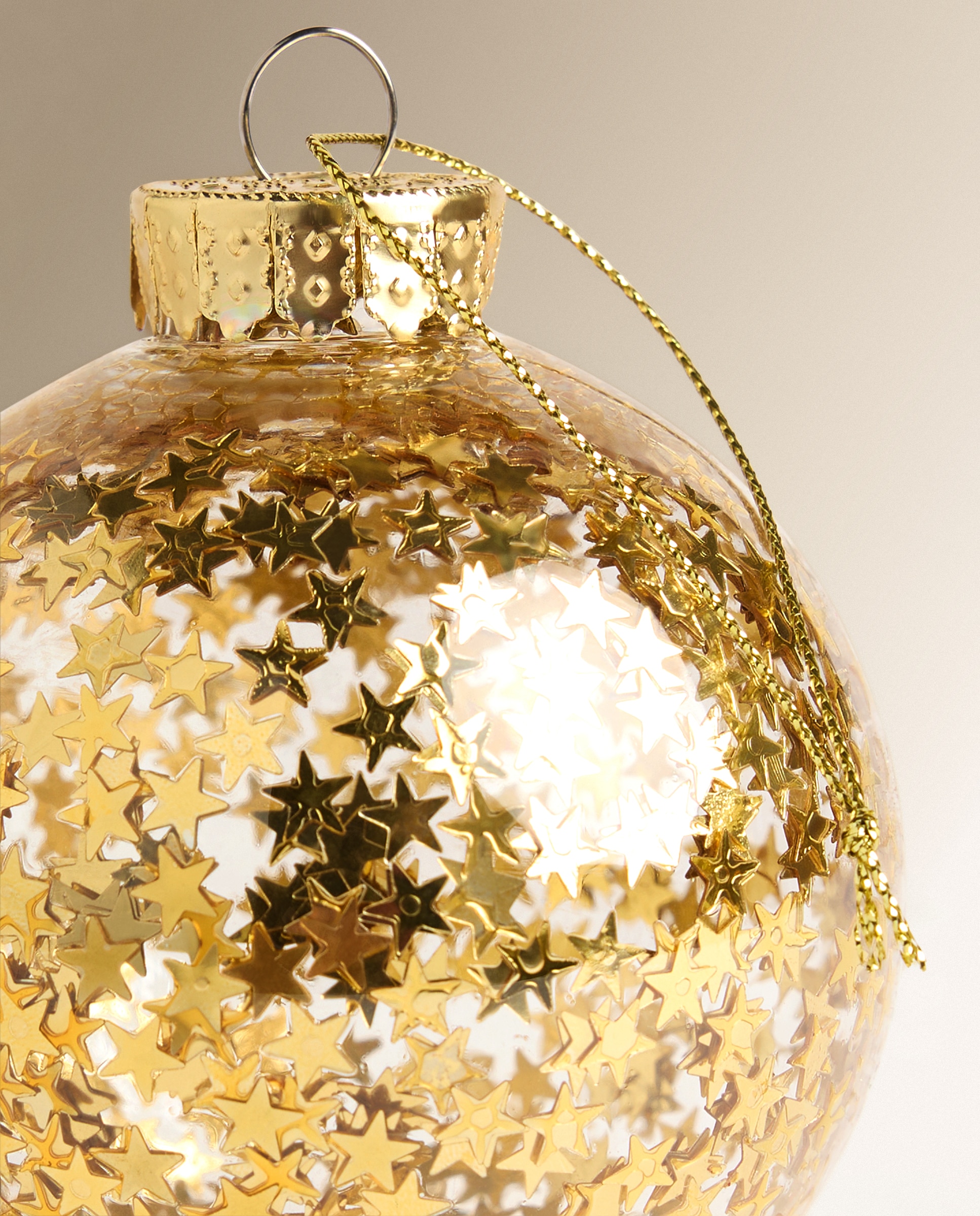Set de 4 bolas Estrellitas doradas Navidad El Corte Inglés - Oro Oro-3
