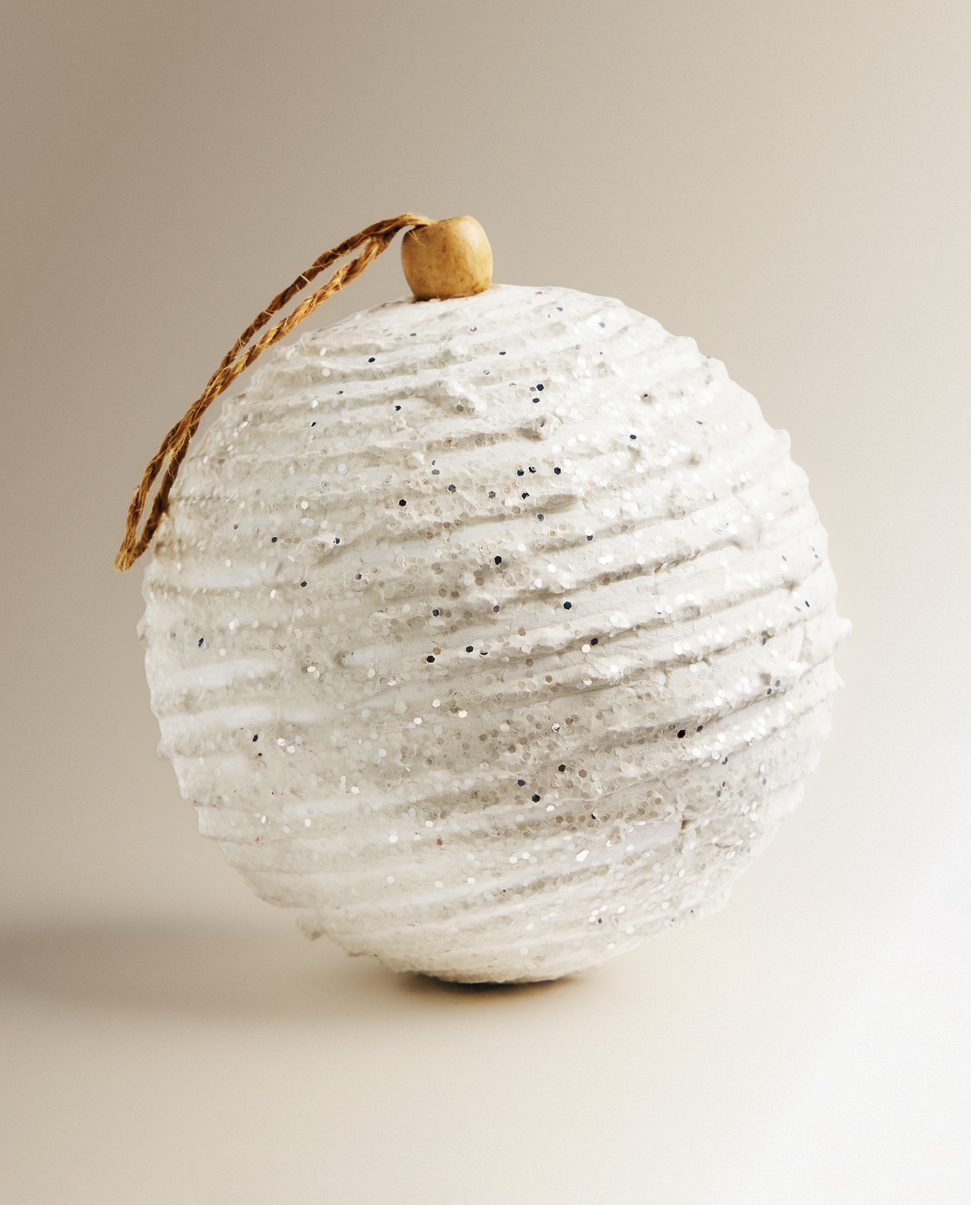 Set de 2 bolas Glitter Navidad - Blanco Blanco-2