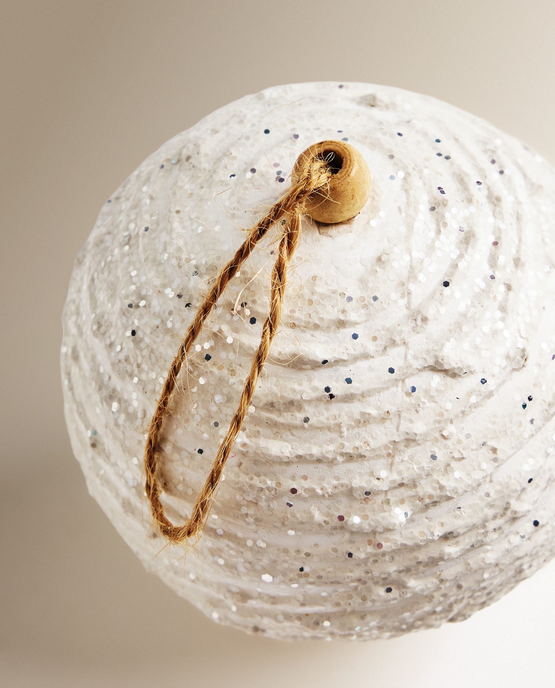 Set de 2 bolas Glitter Navidad - Blanco Blanco-3