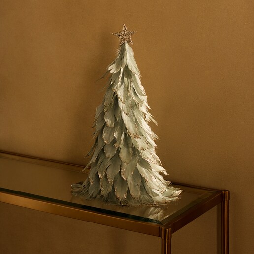 Árbol de mesa Plumas Navidad
