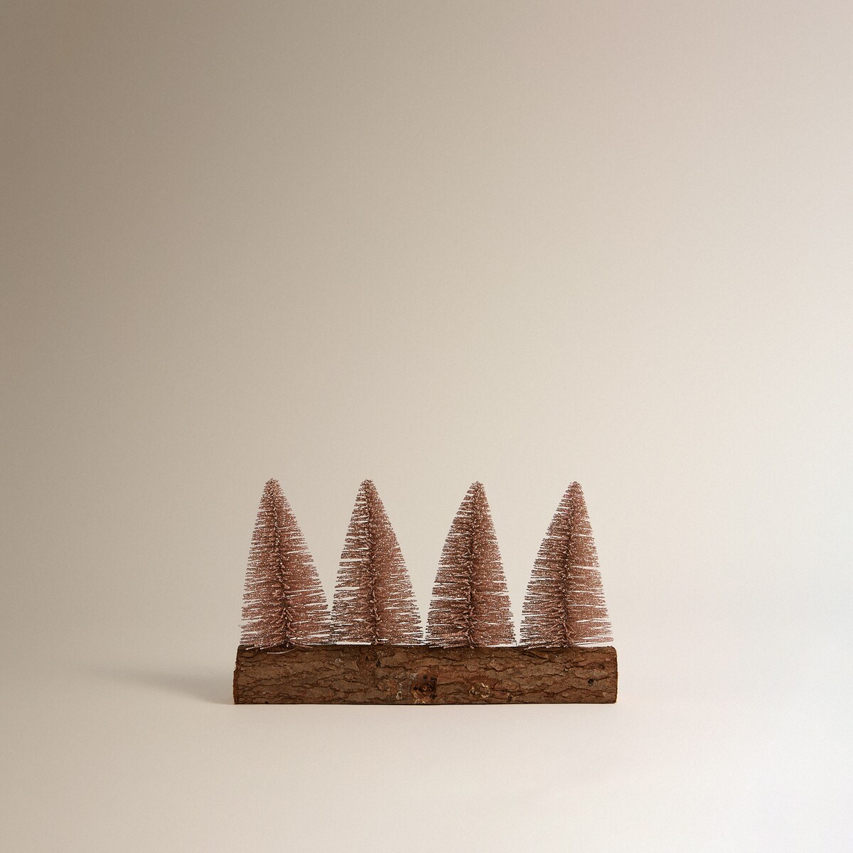 Figura Tronco con 4 abetos Navidad El Corte Inglés Rosa-2