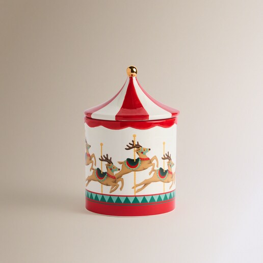 Bote de cerámica Carrusel Navidad El Corte Inglés