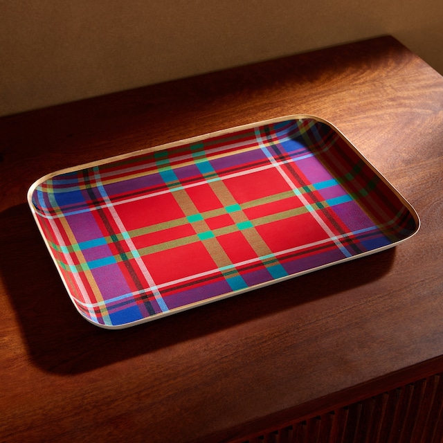 Imagen 0 de Bandeja decorativa Tartán Navidad