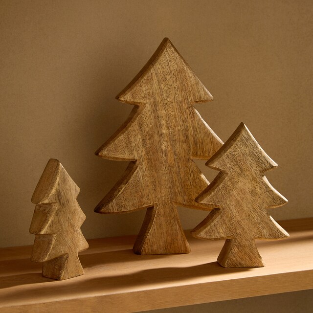 Set de 3 Árboles de madera Navidad El Corte Inglés
