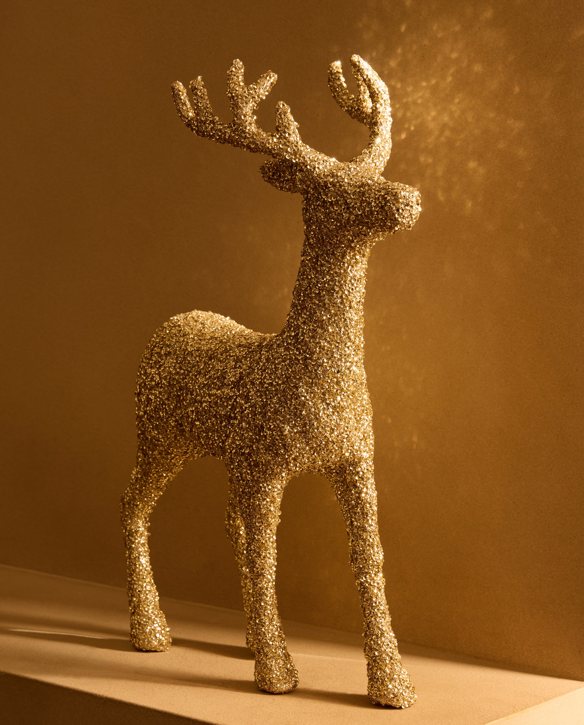 Figura Reno glitter Navidad El Corte Inglés - Oro Oro-1