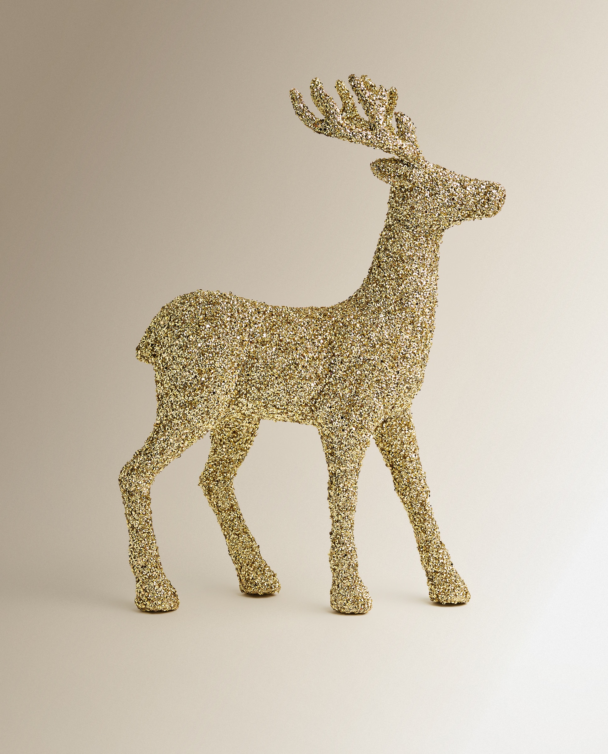 Figura Reno glitter Navidad El Corte Inglés - Oro Oro-2
