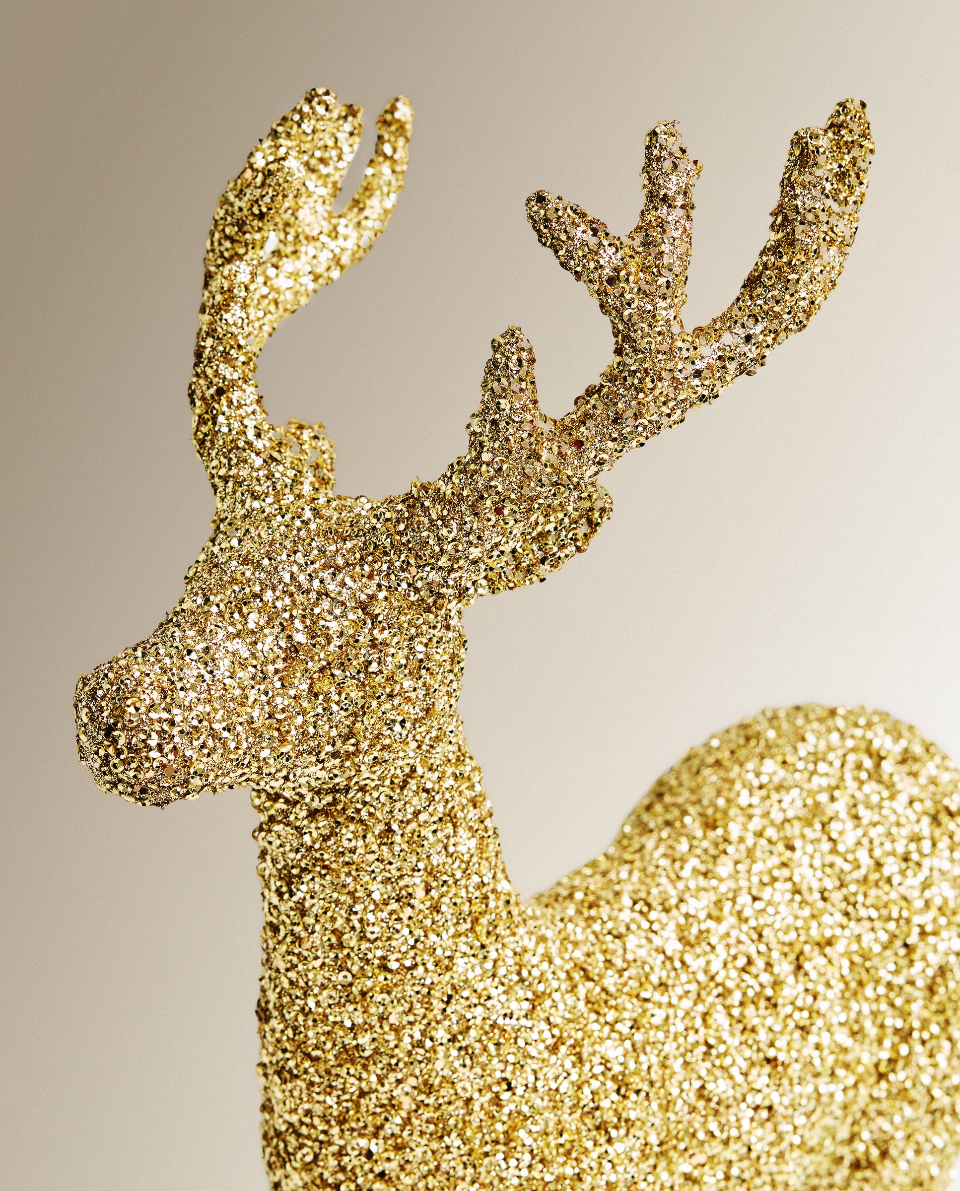 Figura Reno glitter Navidad El Corte Inglés - Oro Oro-3