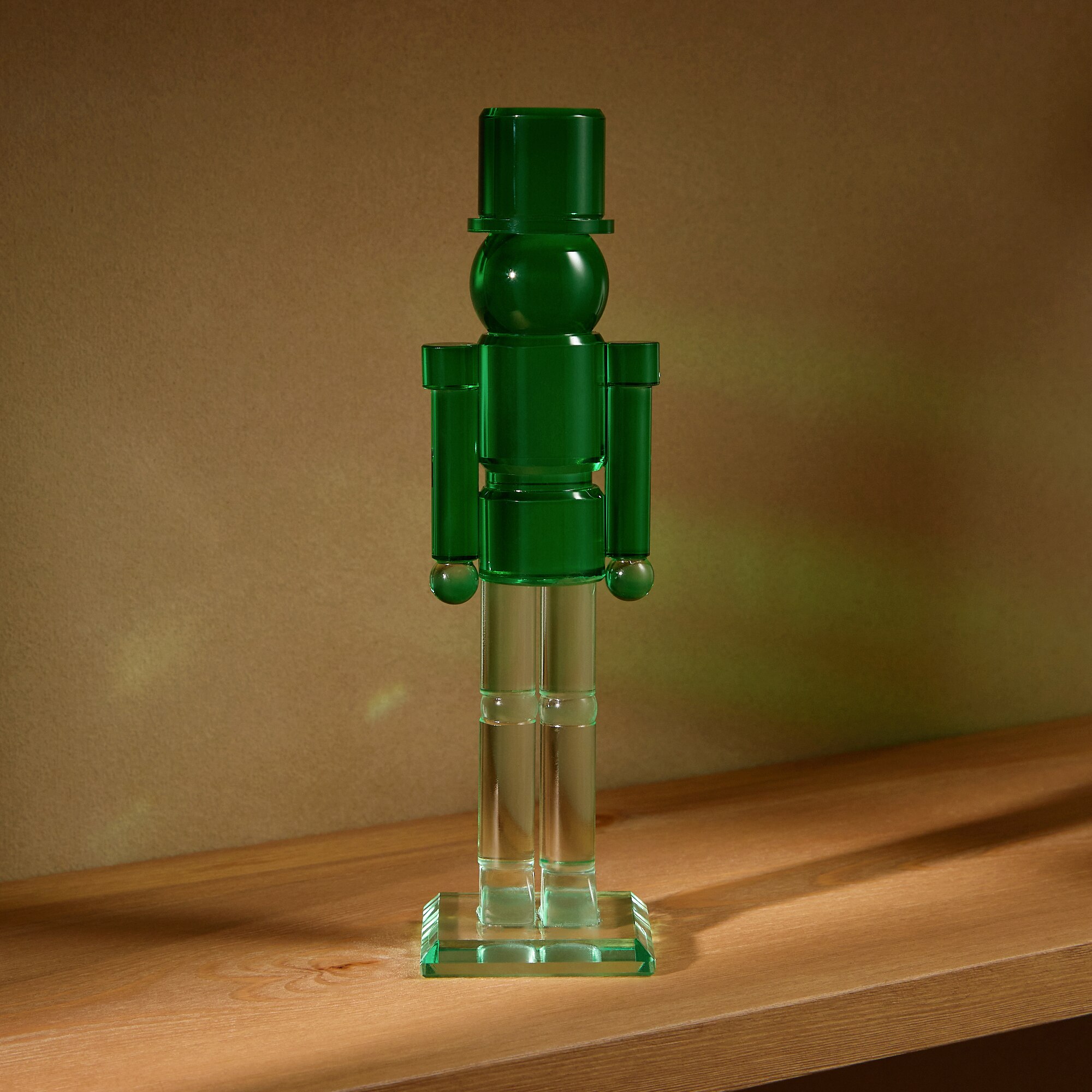 Cascanueces de cristal Navidad - Verde Verde-1