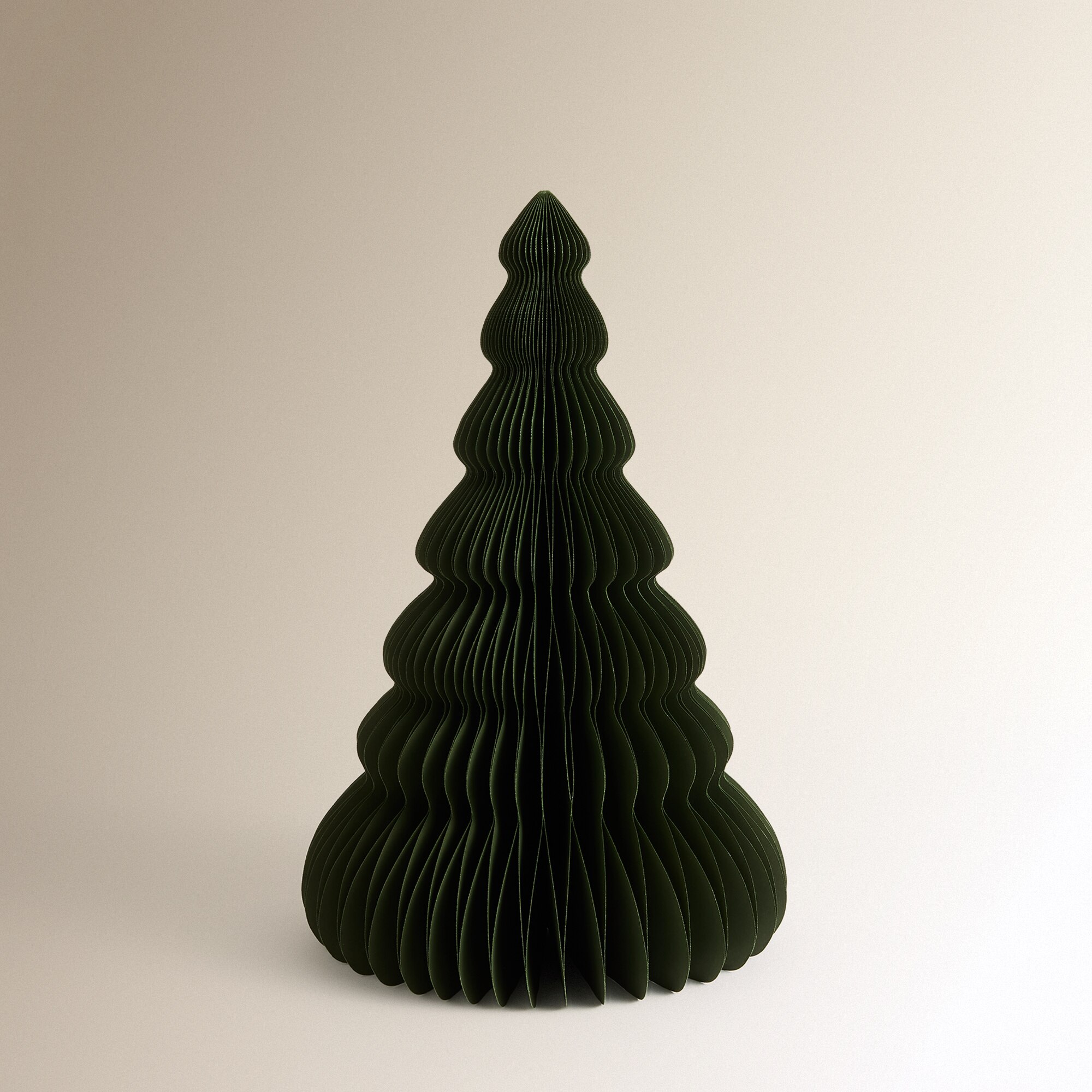 Árbol de mesa de papel Navidad - Verde 45 cm Verde-2