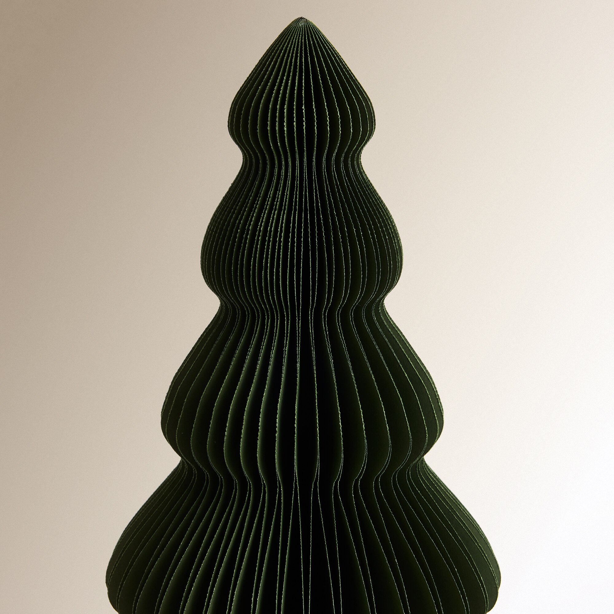 Árbol de mesa de papel Navidad - Verde 45 cm Verde-3