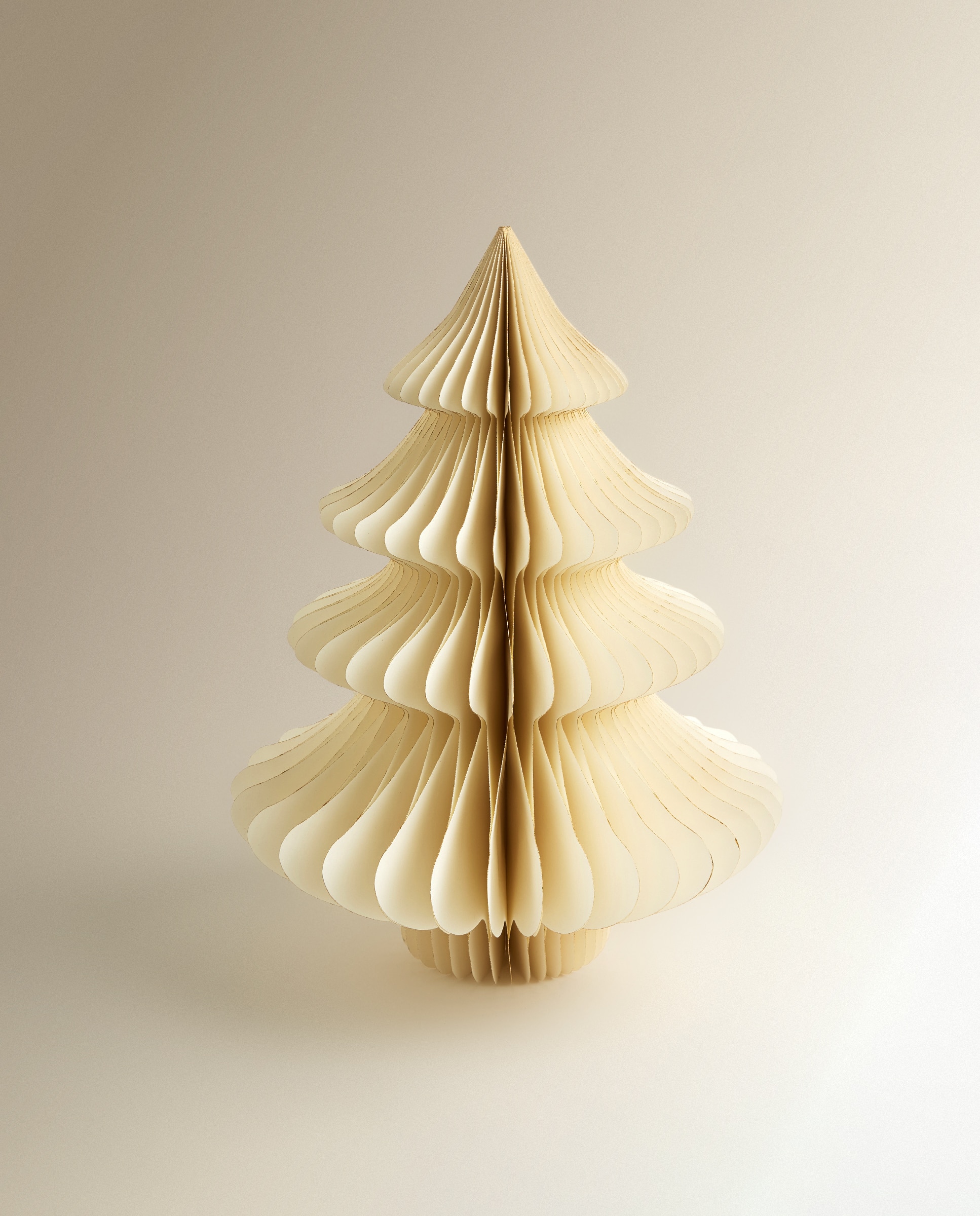 Árbol de mesa de papel Contemporáneo Navidad - Blanco Blanco-2