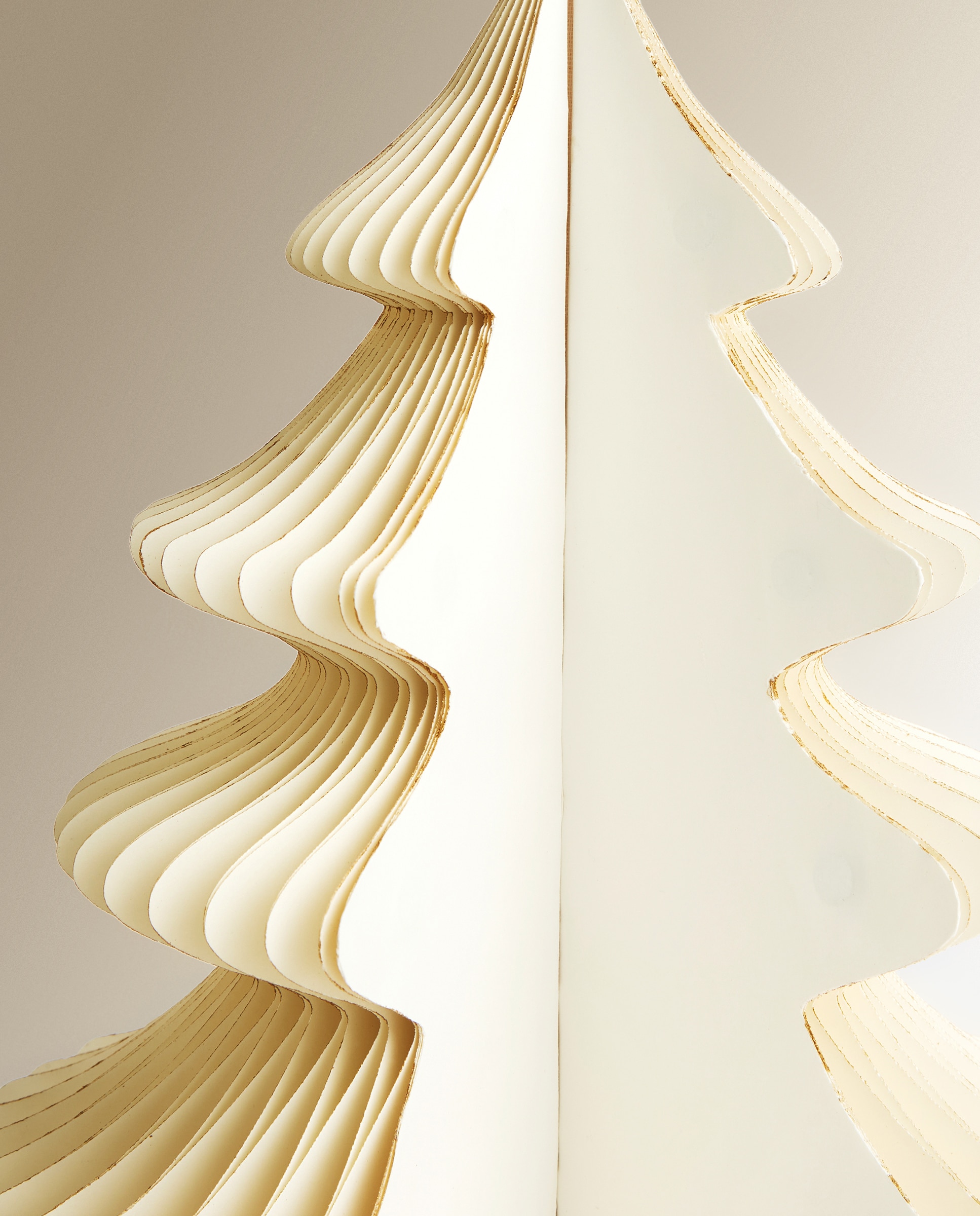 Árbol de mesa de papel Contemporáneo Navidad - Blanco Blanco-3