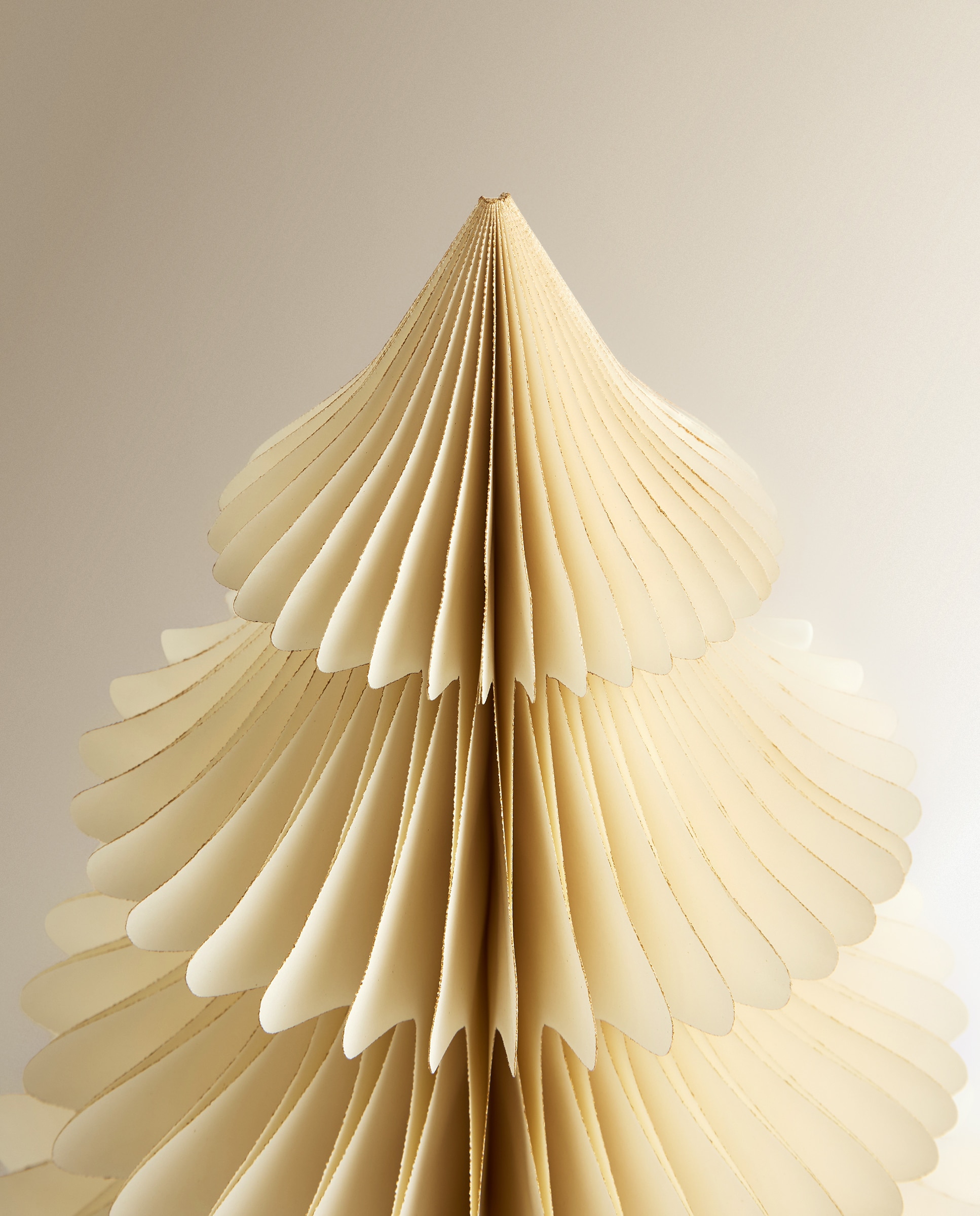 Árbol de mesa de papel Contemporáneo Navidad - Blanco Blanco-4