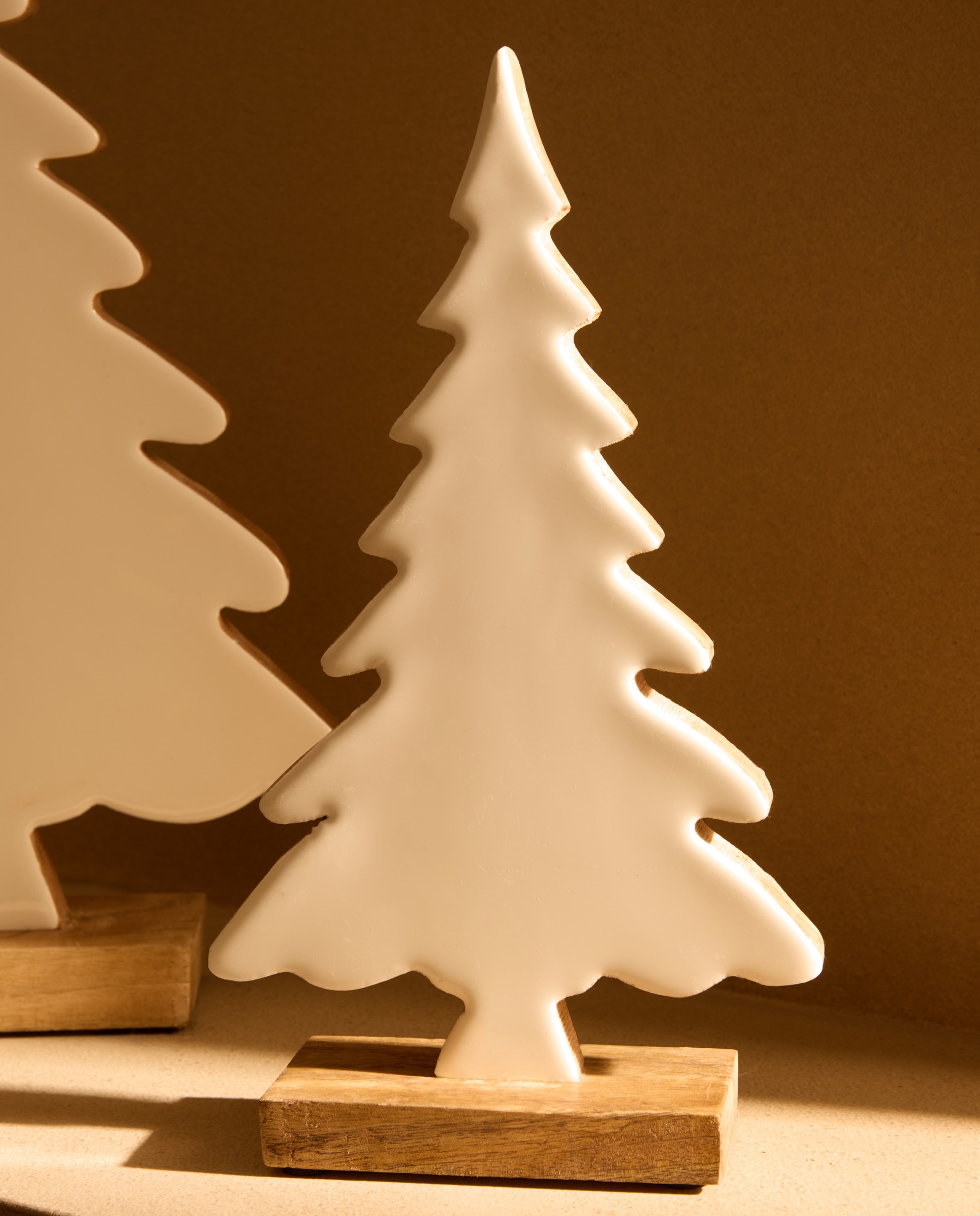 Imagem 0 de Figura Árvore Plana de Madeira Natal