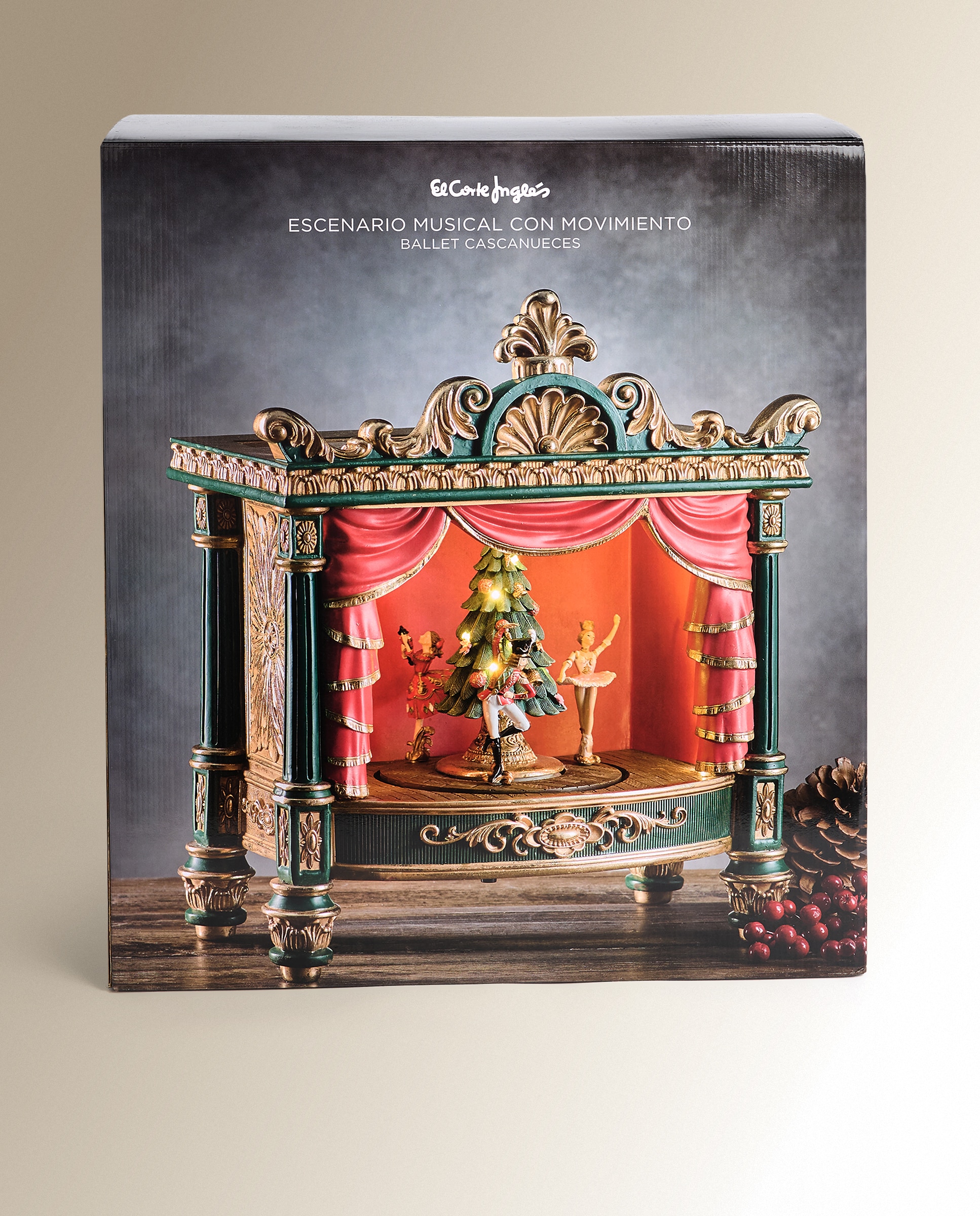 Figura Teatro Cascanueces con música y movimiento Navidad - Multicolor Multicolor-7