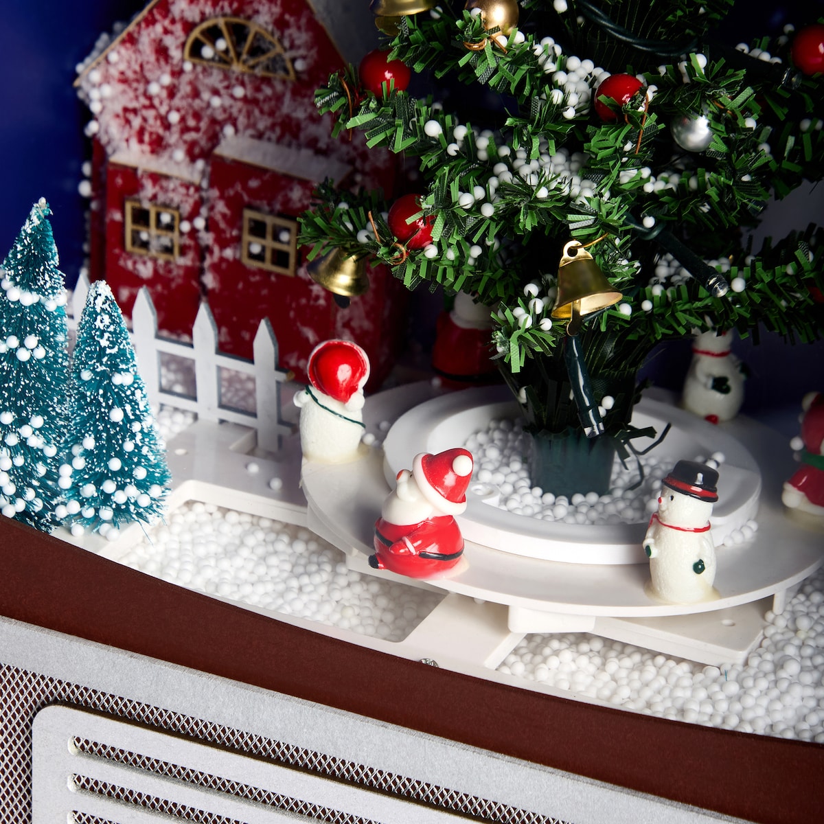 Figura Televisão com Árvore com Luz LED Castanho-5