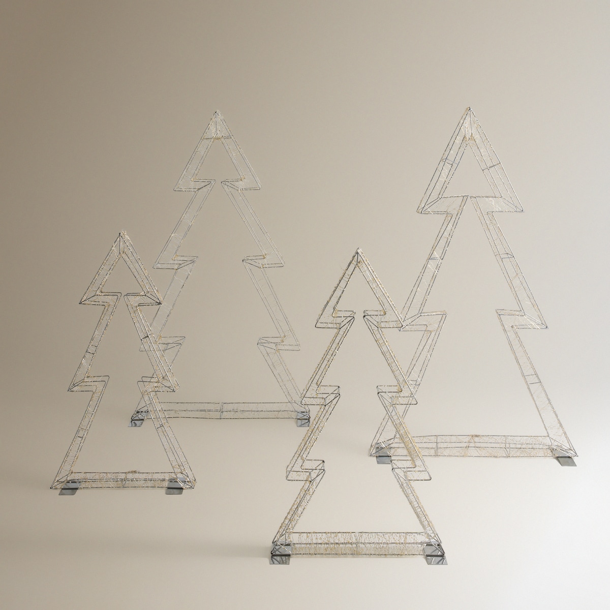 Árvore com Luz LED Branco-6