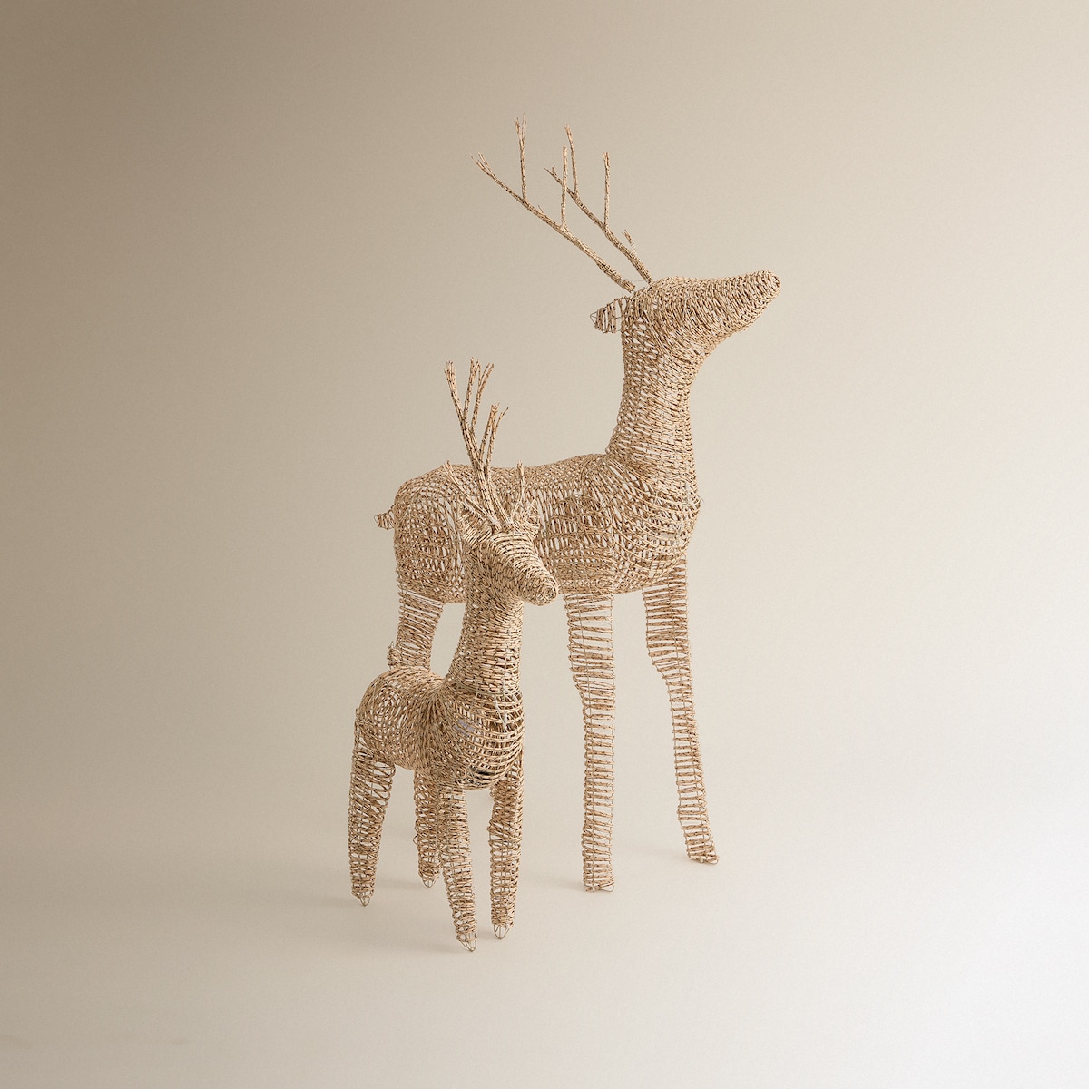 Figura reno para exterior con 360 luces LED Navidad Natural-5