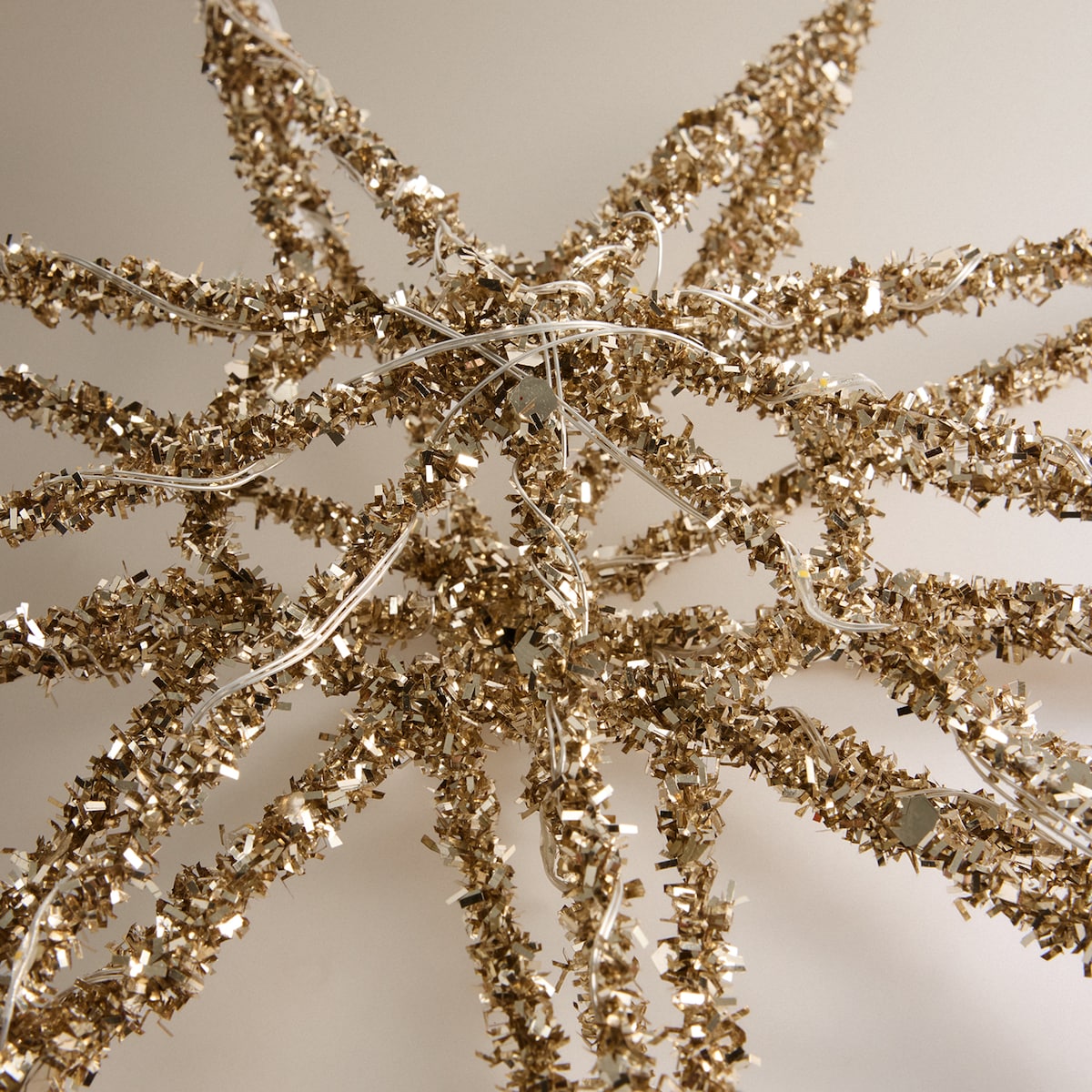 Estrela de Enfeite com Luz LED Branco-3