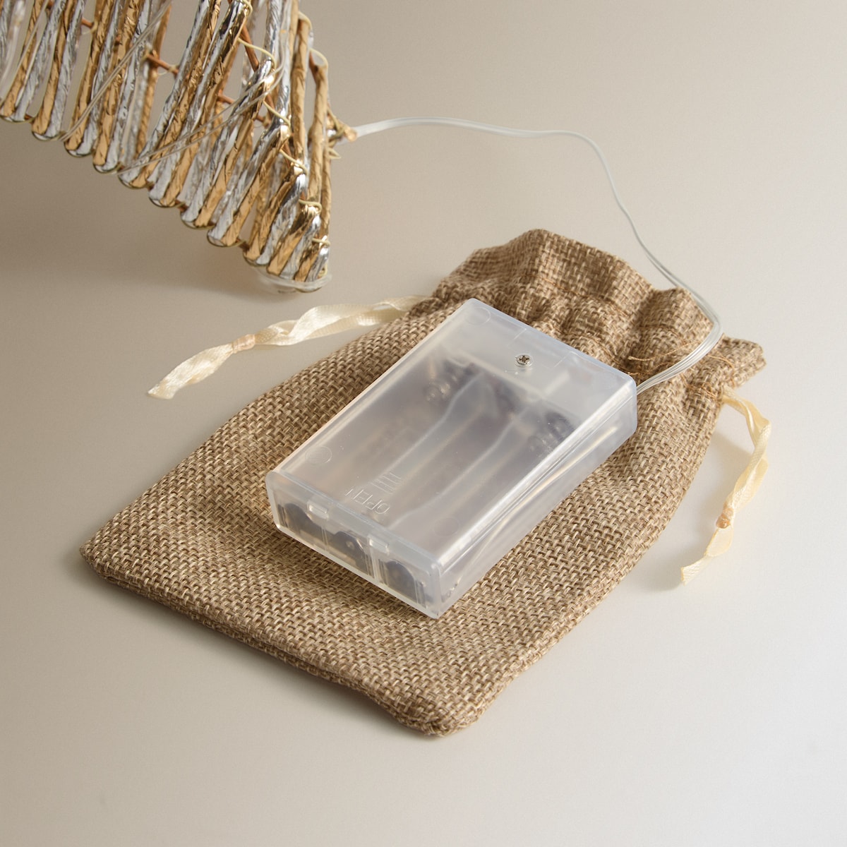 Estrella de mesa con luz LED Navidad El Corte Inglés Blanco-4