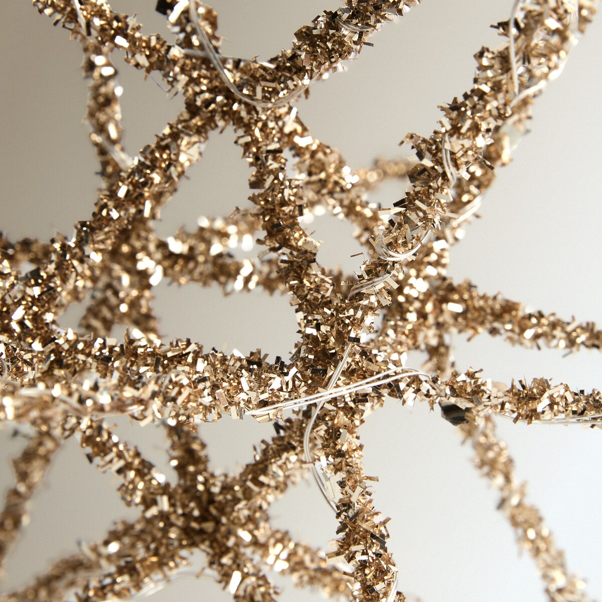 Estrella espumillón dorada con 20 luces LED Navidad El Corte Inglés Oro-3