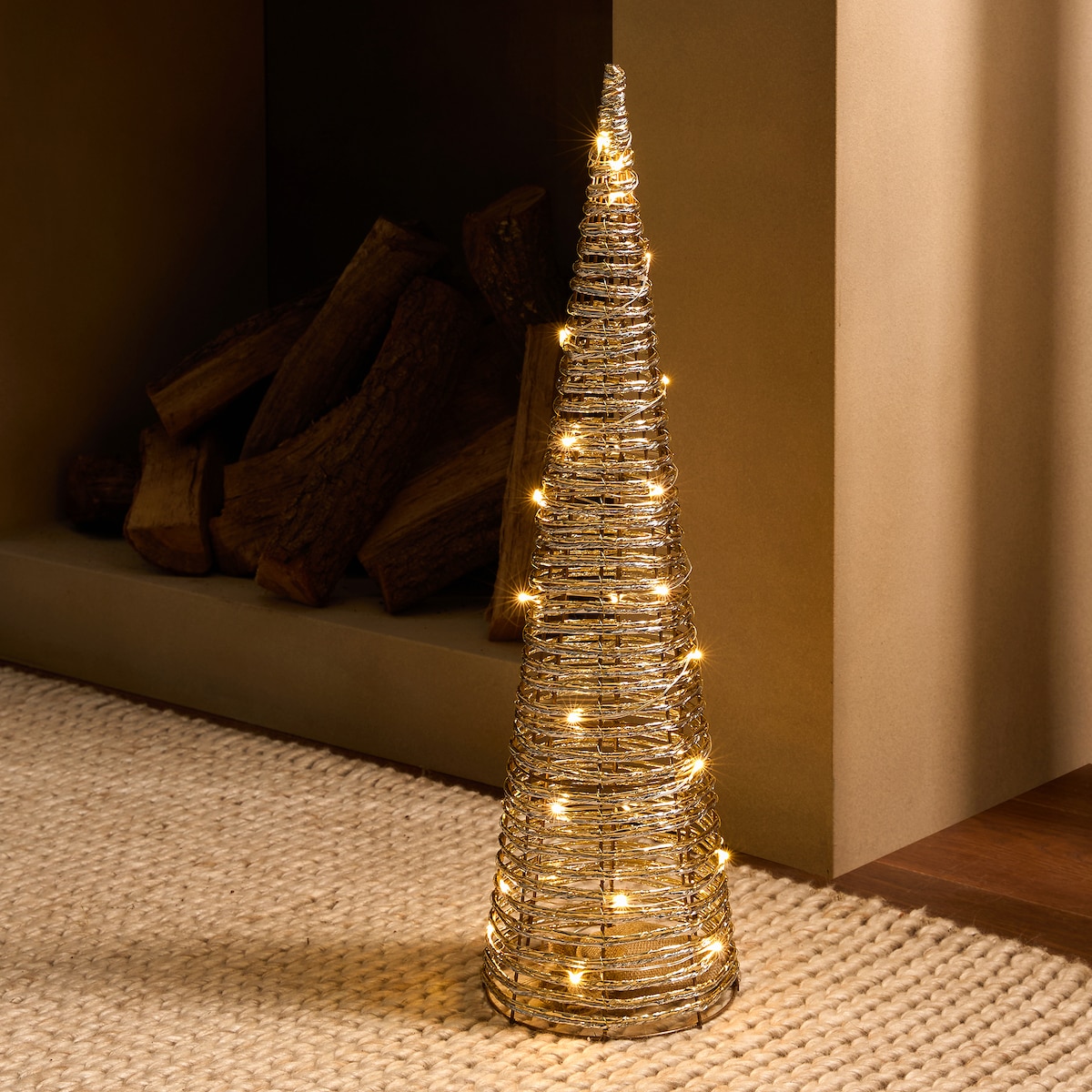 Figura Cone com Luz LED Branco-1