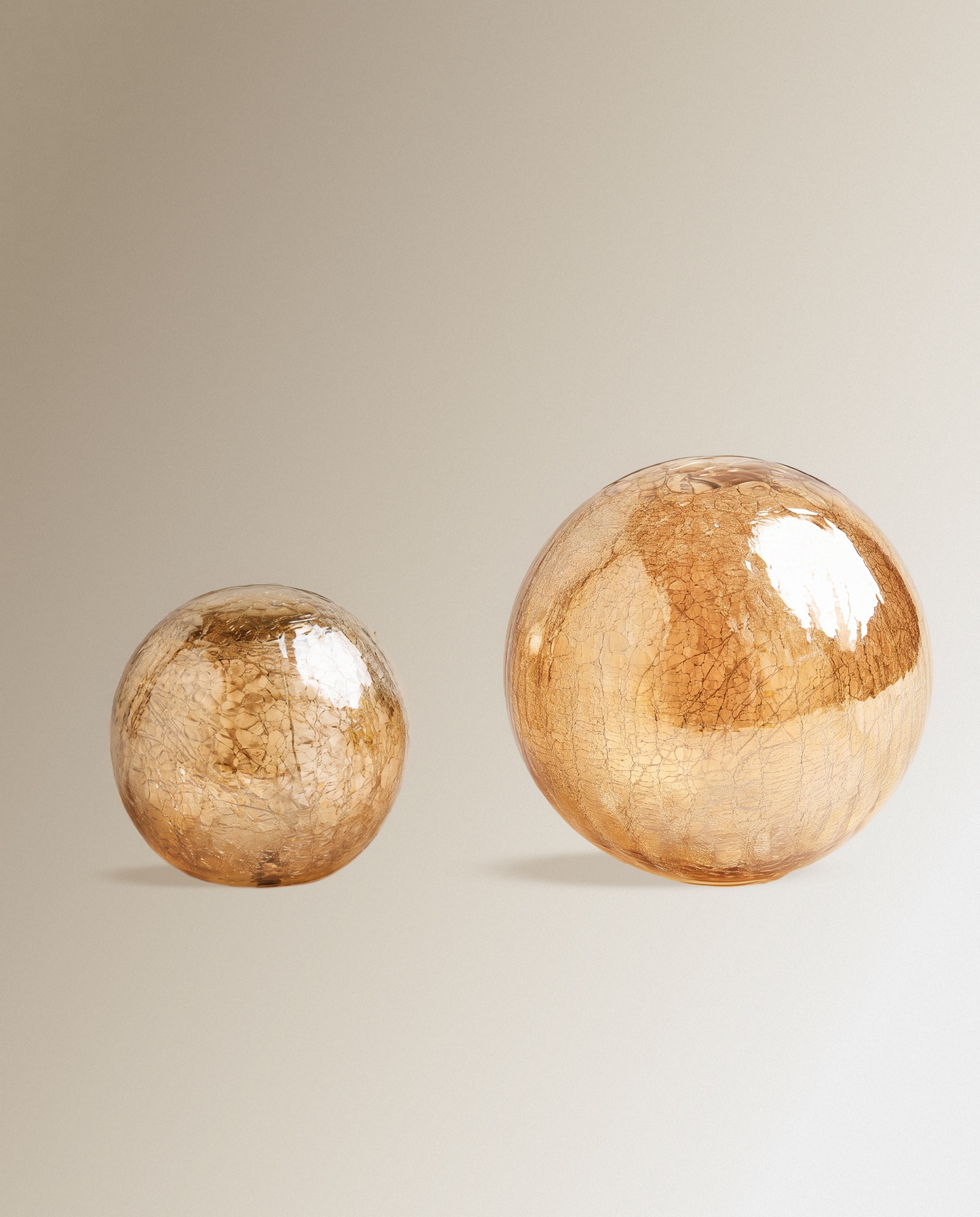 Figura Bola de Cristal com 200 Luzes LED Natal Dourado-5