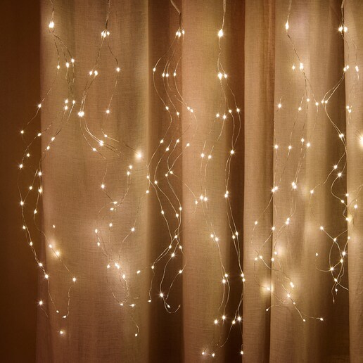 Cortina decorativa con 756 mini luces LED Navidad
