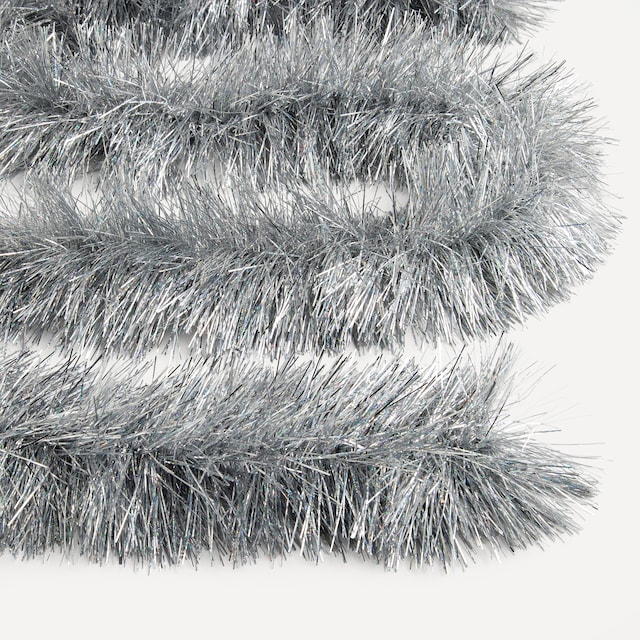 Imagen 0 de Espumillón plateado Navidad