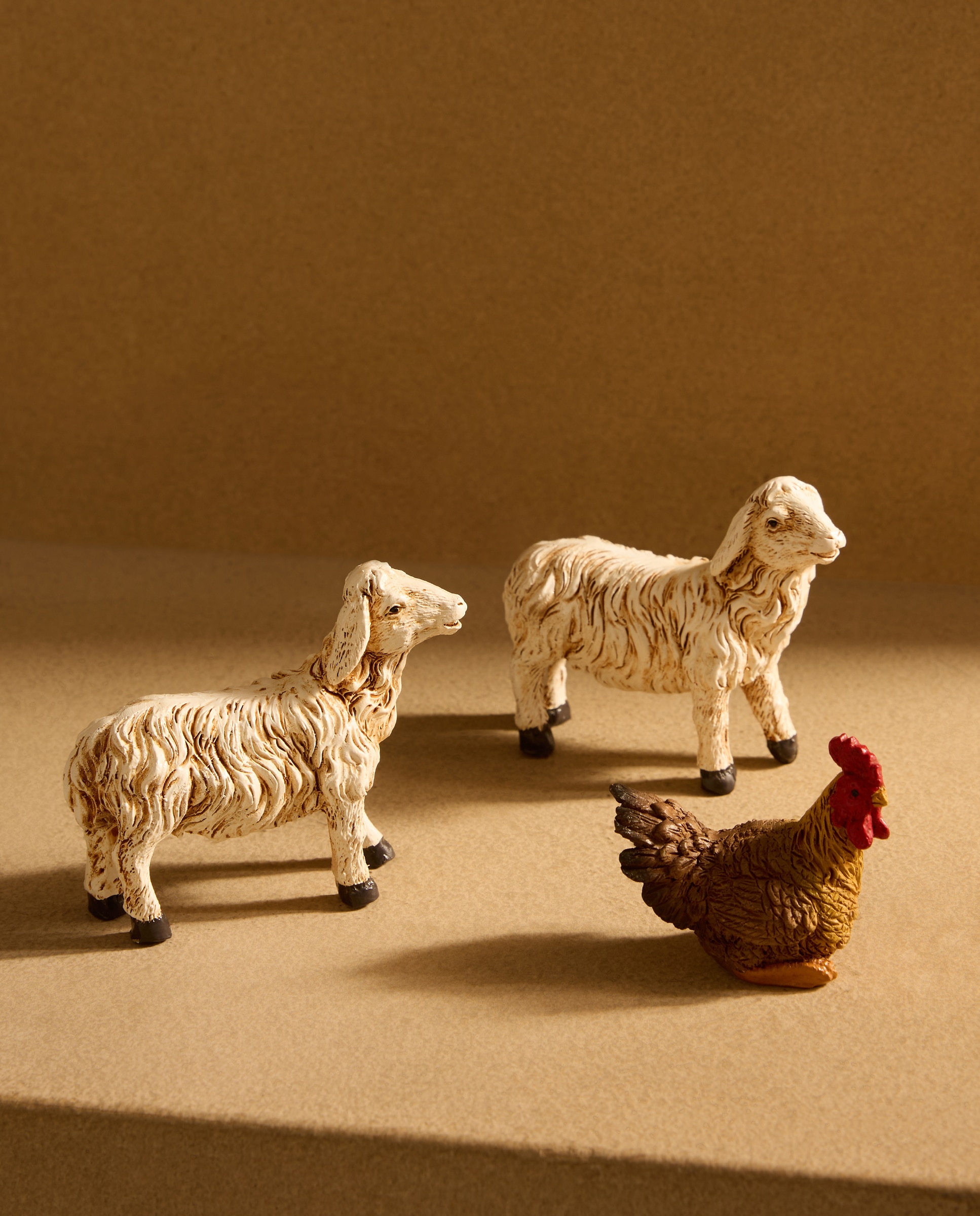 Imagem 0 de Conjunto de 3 Figuras Animais de Presépio