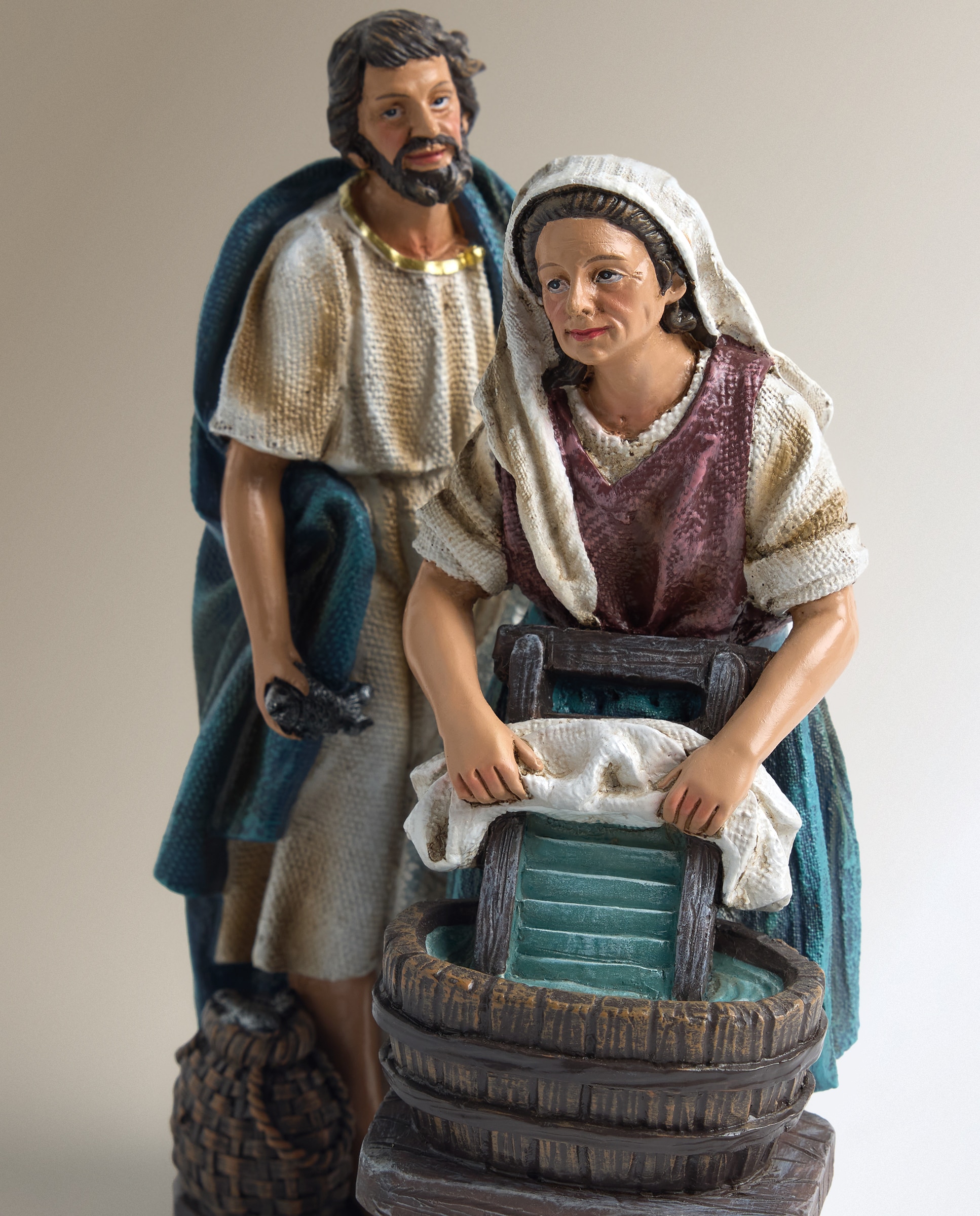 Conjunto de 2 Figuras Profissões Presépio Multicolor-3