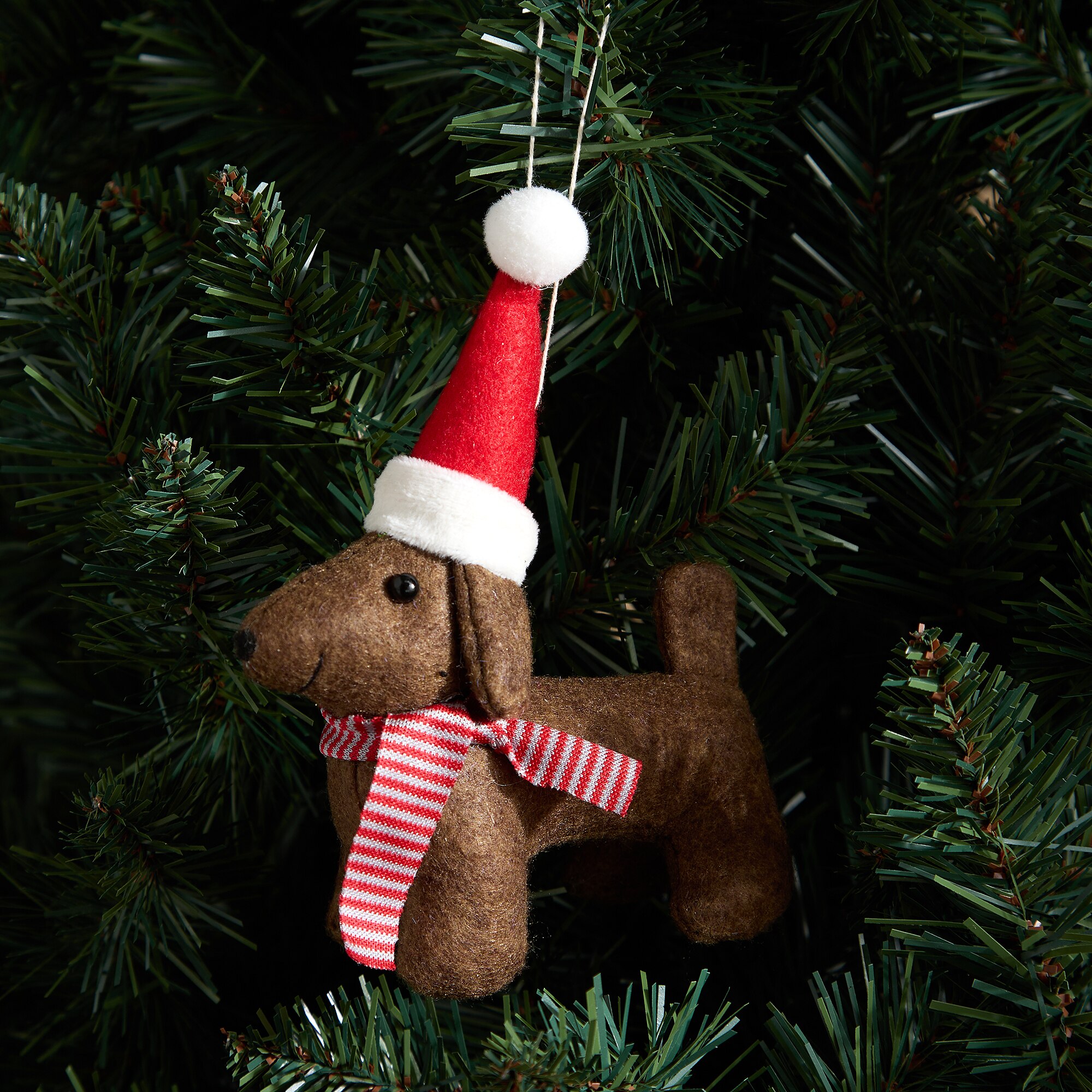 Perrito con bufanda Navidad El Corte Inglés - Marrón Marrón-1